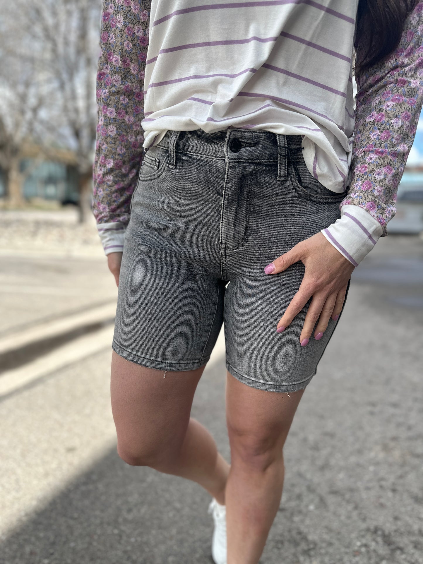 Mineral Wash Bermuda Shorts