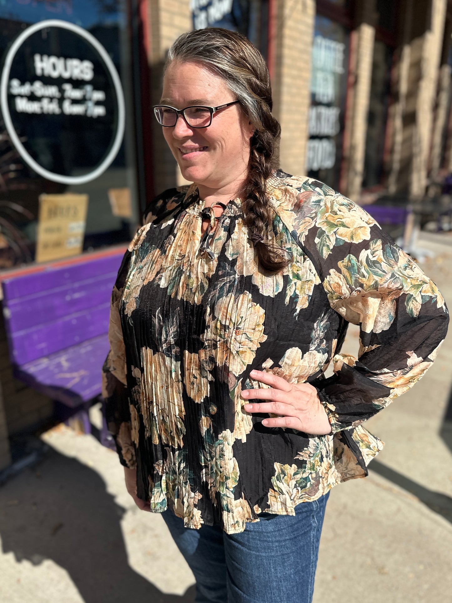 Floral Blouse Long Sleeve