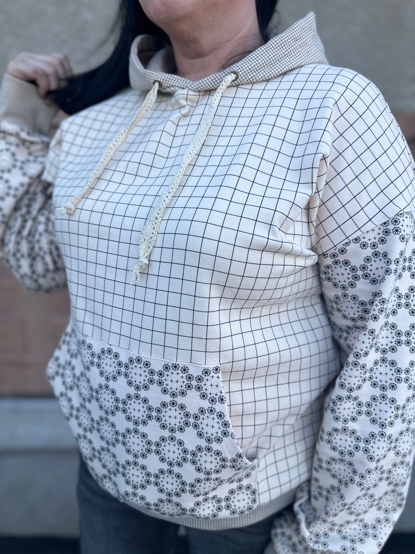 First Date Hoodie with Crochet