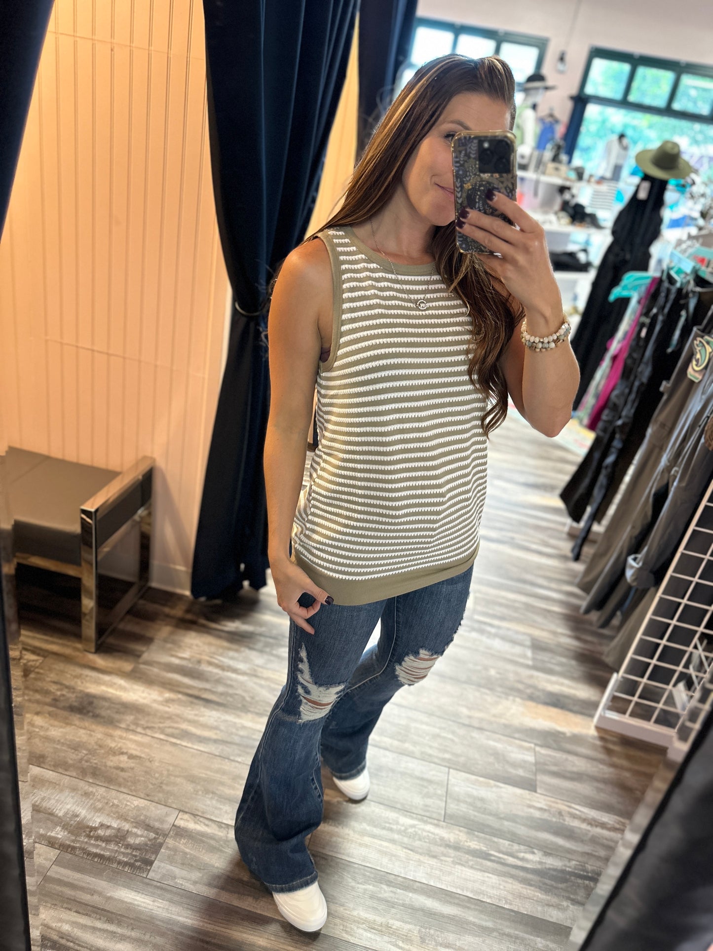 Textured Knit Tank