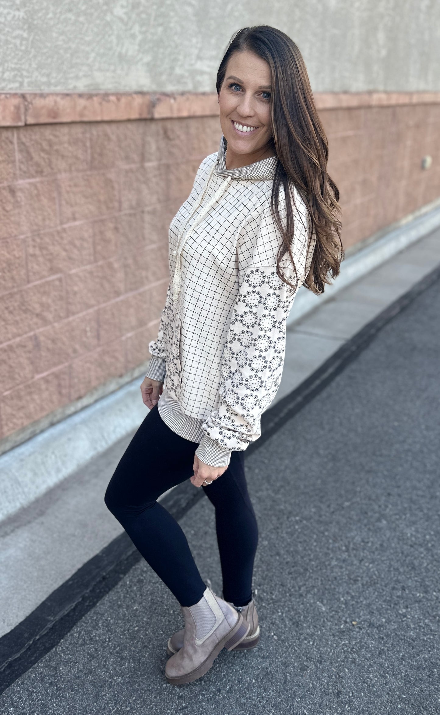 First Date Hoodie with Crochet