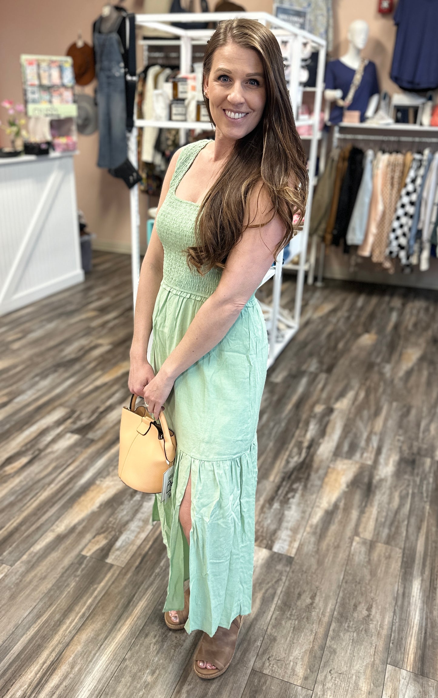 Smocked Tiered Maxi Dress