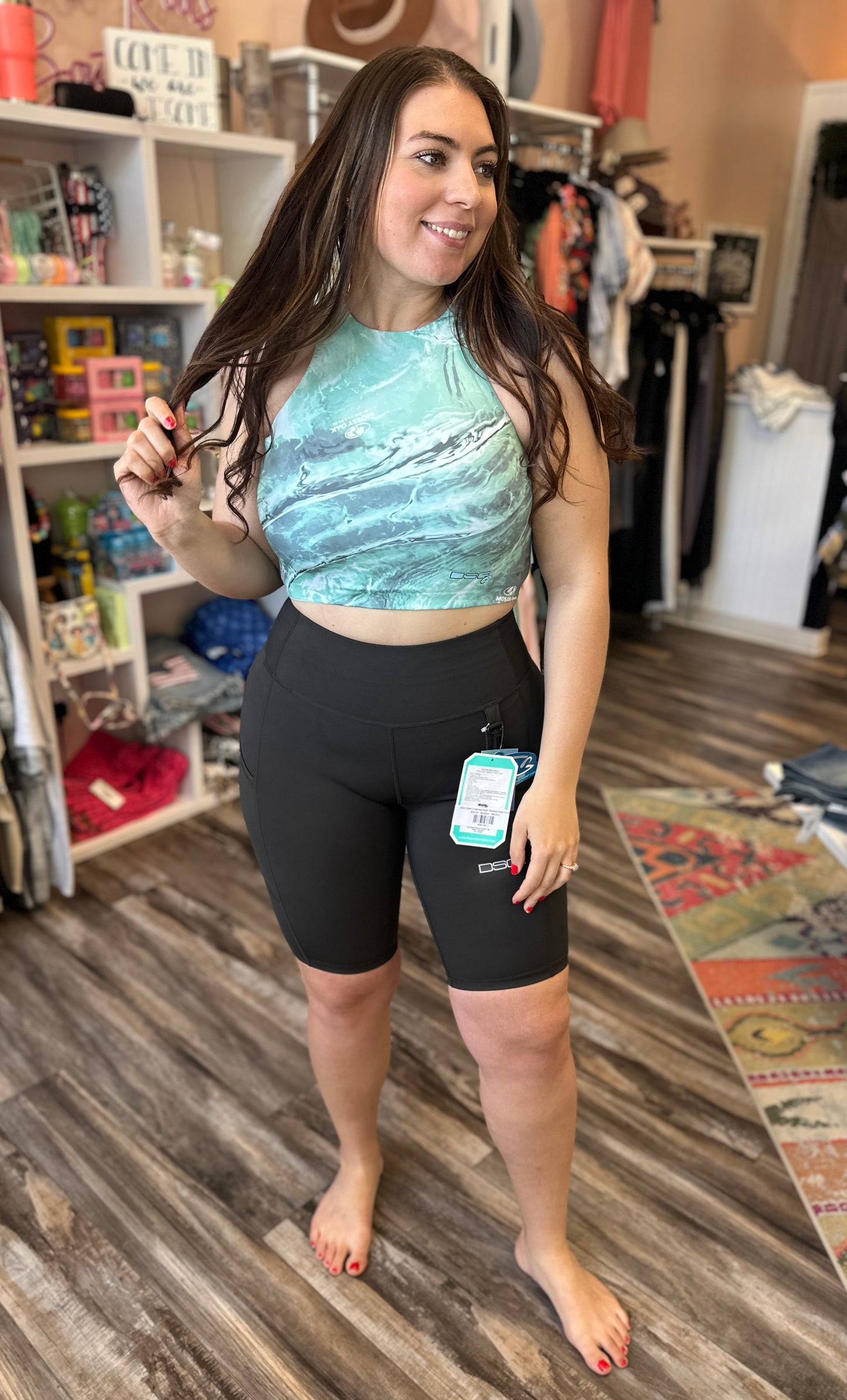 DSG Dark Charcoal High Waisted Boat Shorts