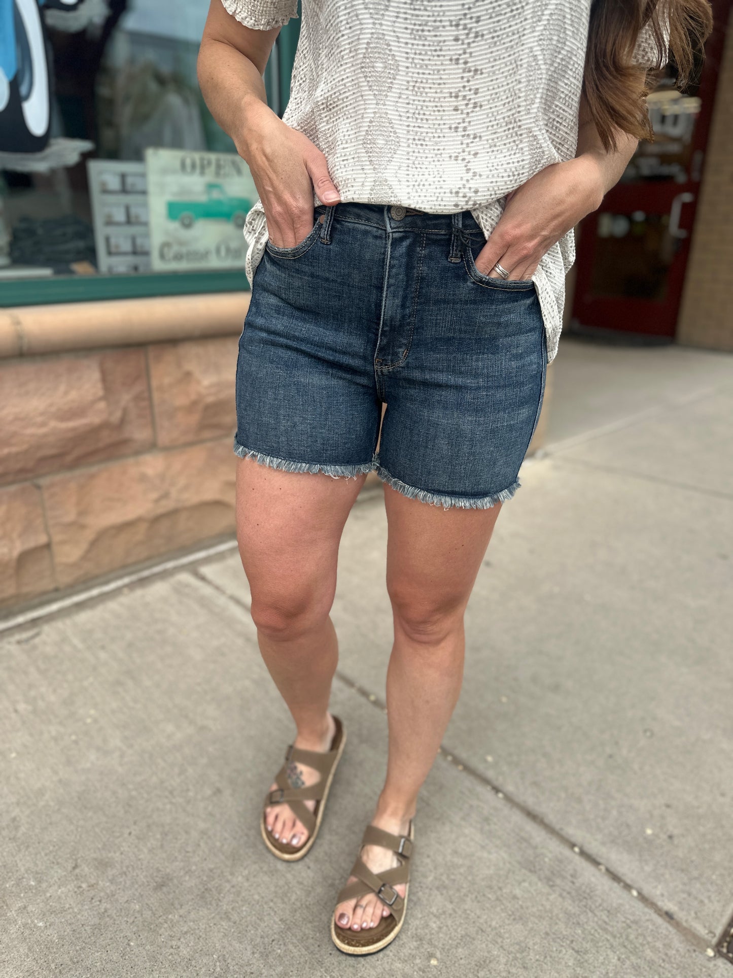 Frayed Hem Joy Shorts