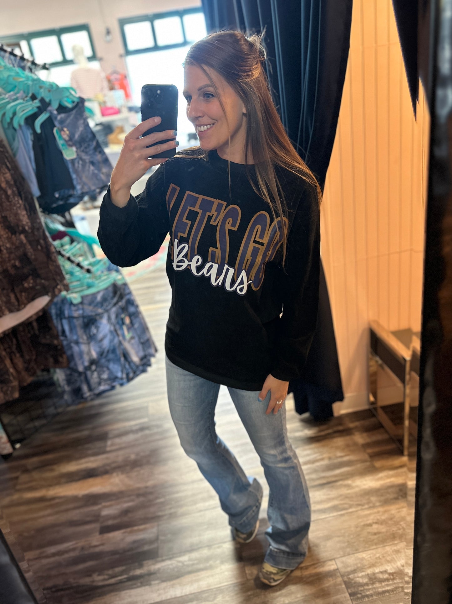Let's Go Bears Corded Pullover