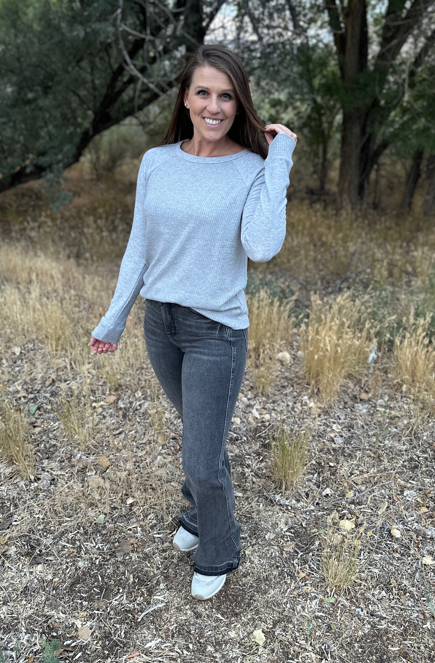 Textured Knit Long Sleeve
