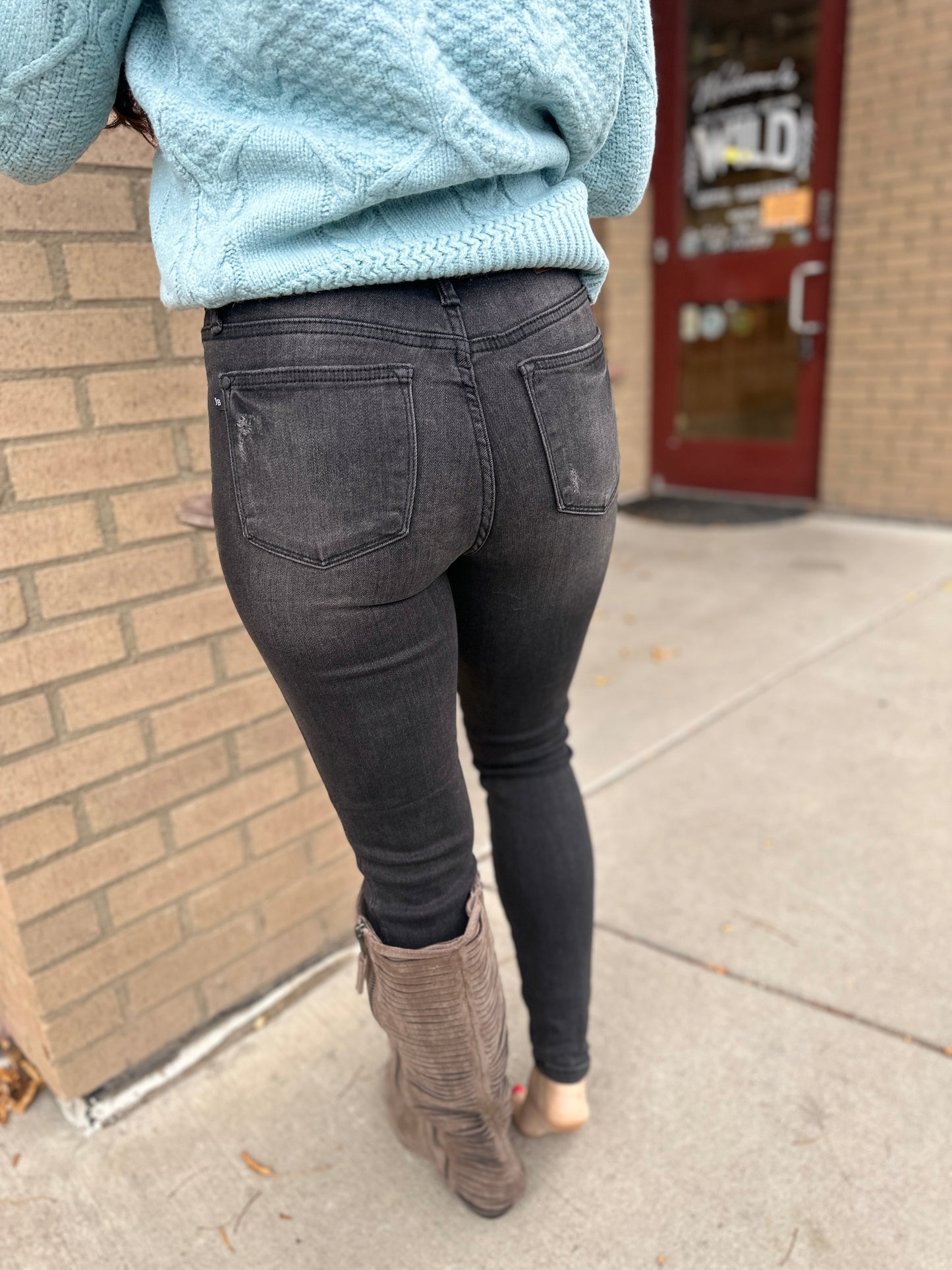 Mid Rise Tummy Control Skinnies