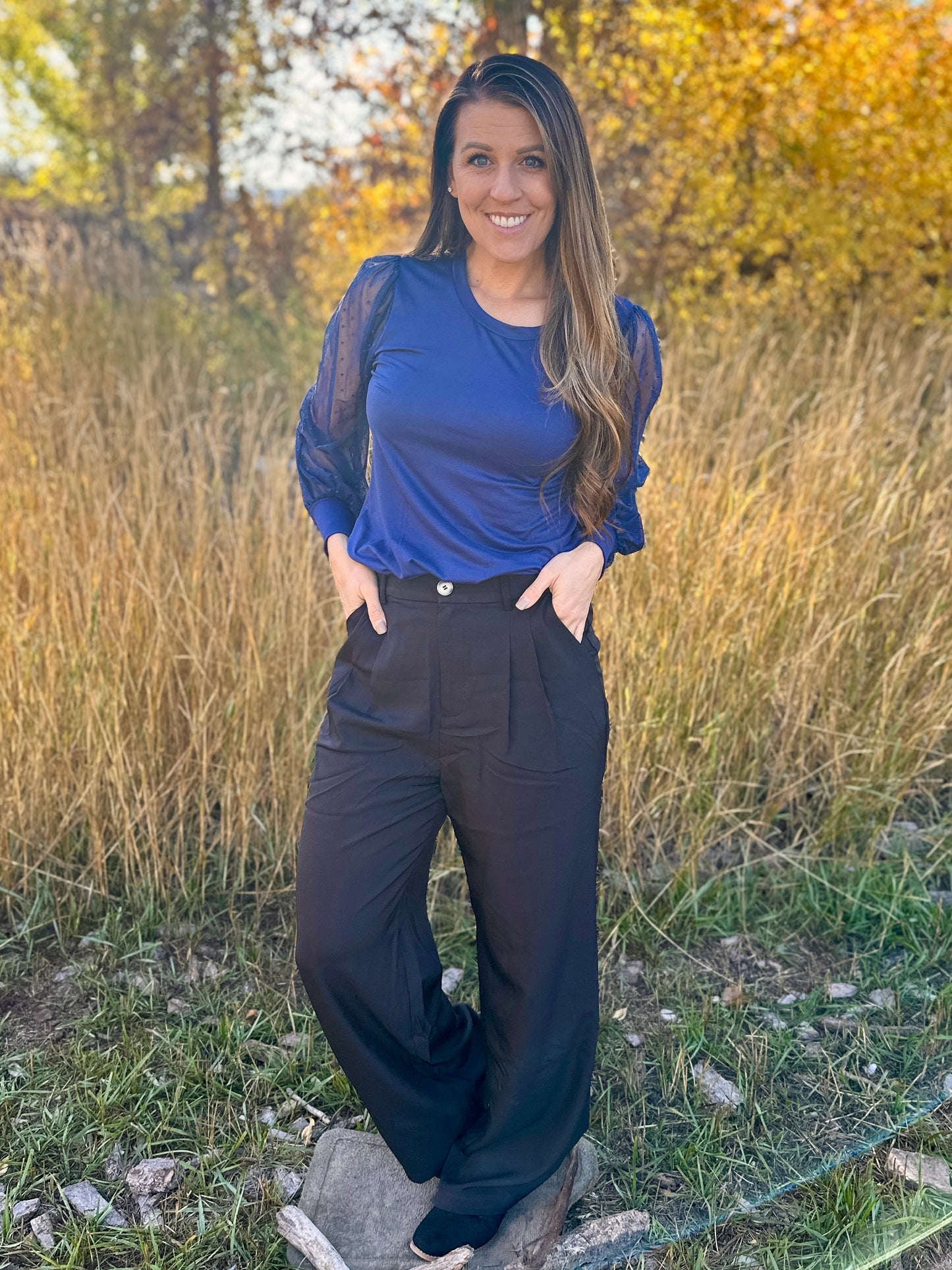 Straight Leg Relaxed Pants