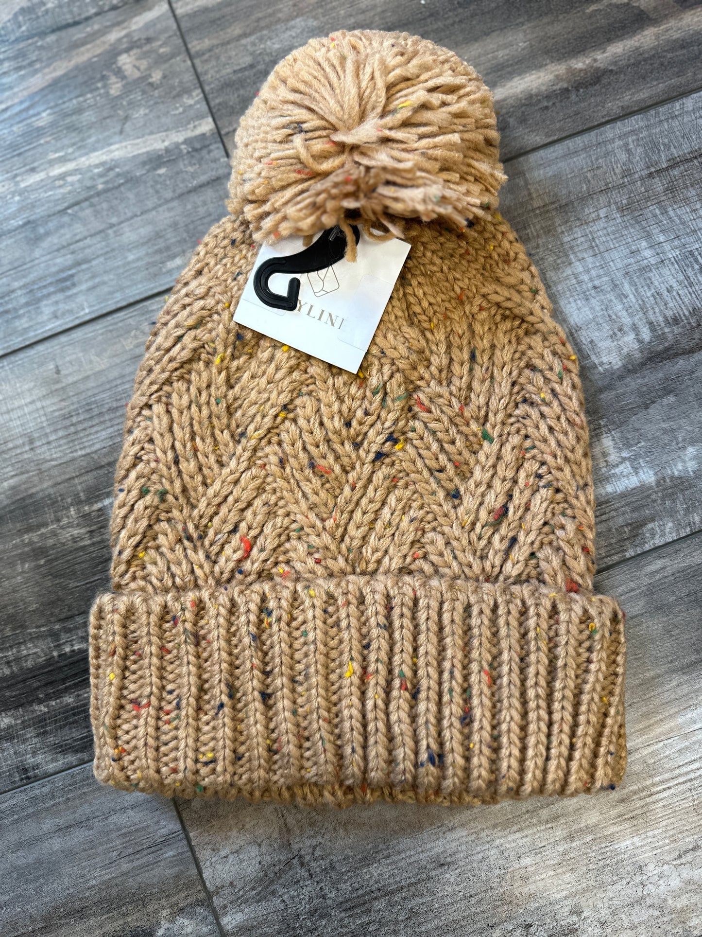 Confetti Knit Pom Beanie