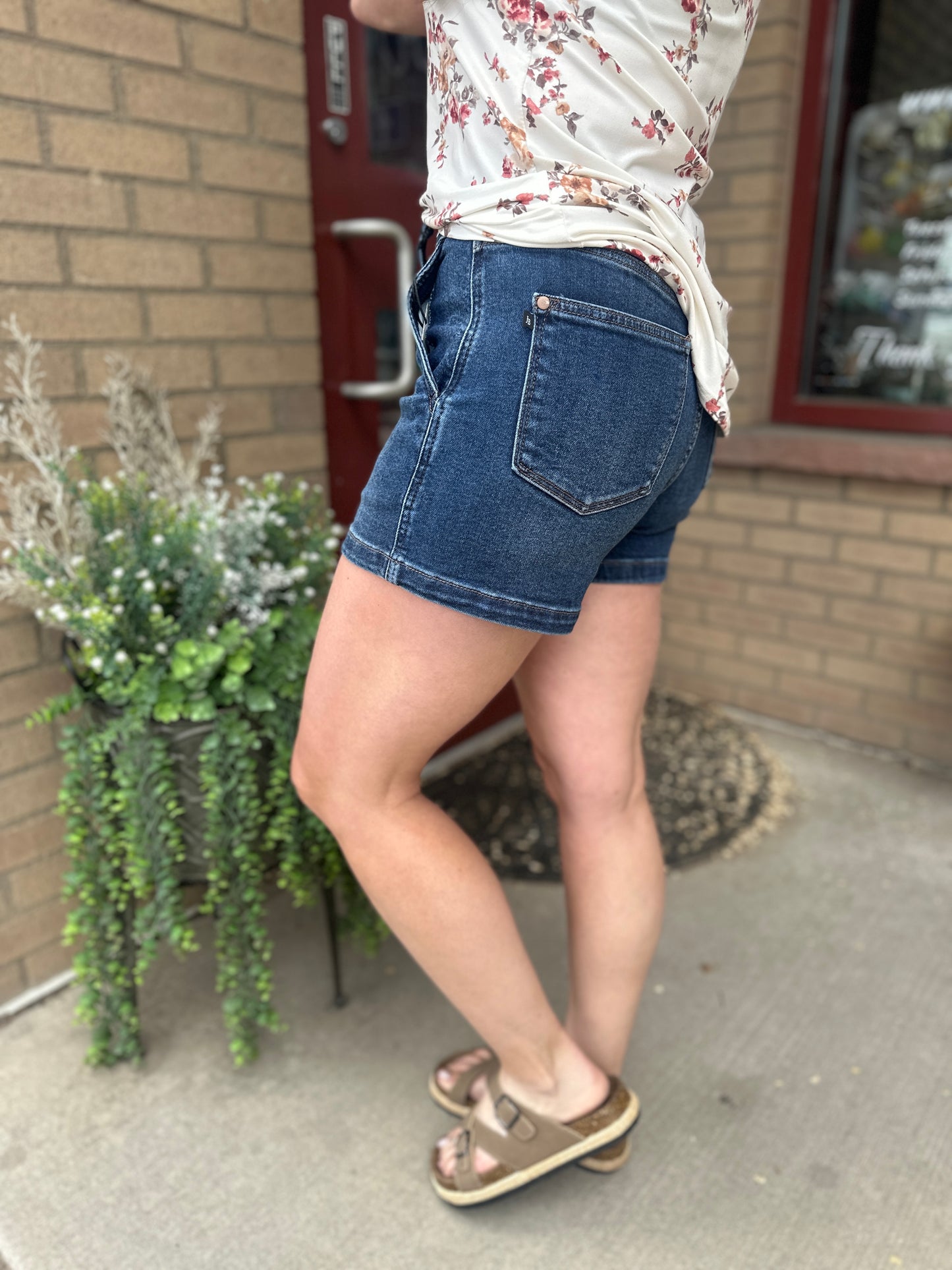 Natalee Double Button Shorts