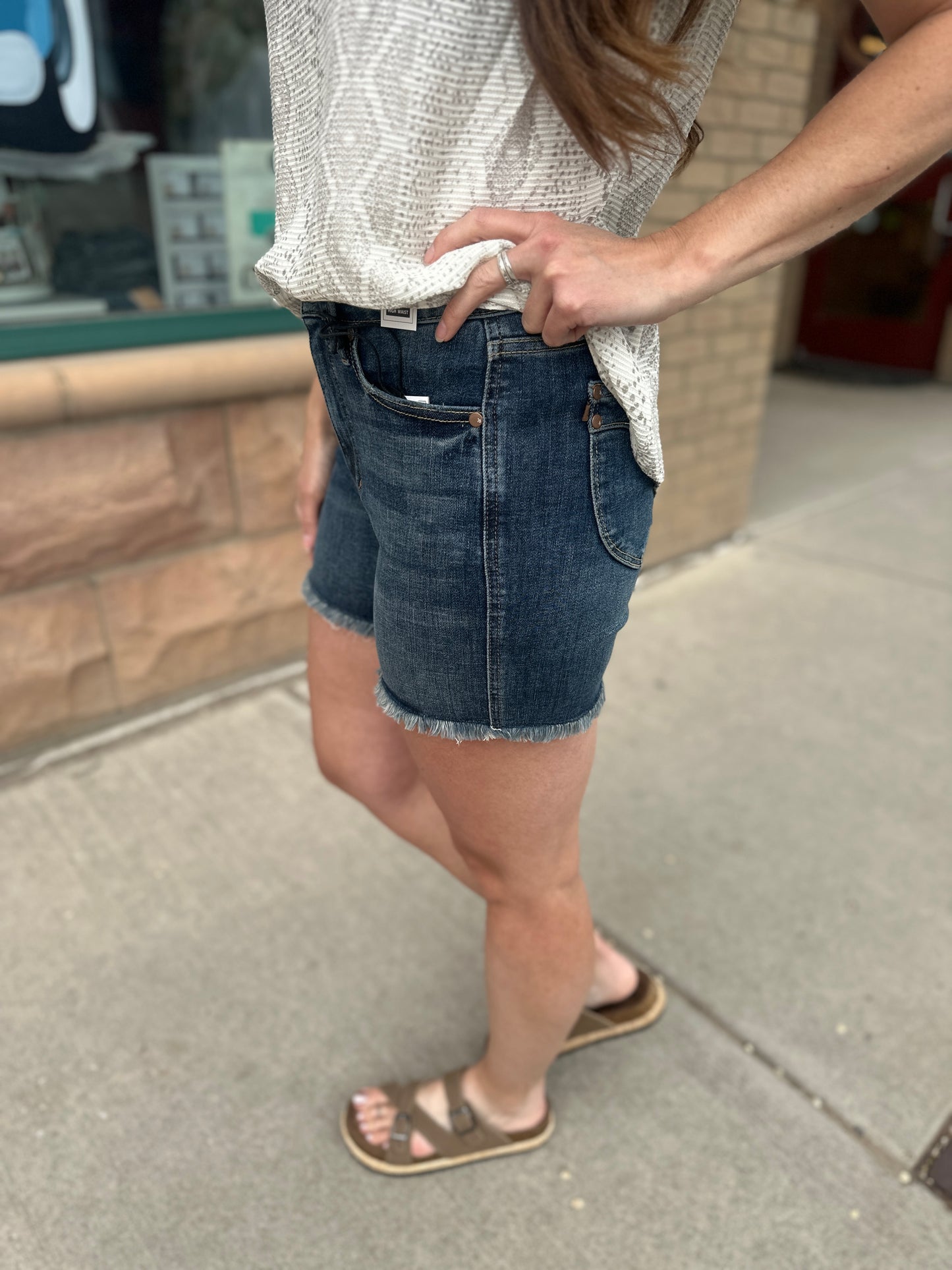 Frayed Hem Joy Shorts