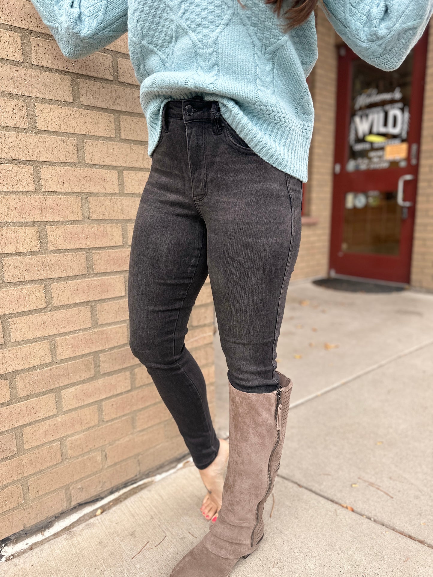 Mid Rise Tummy Control Skinnies