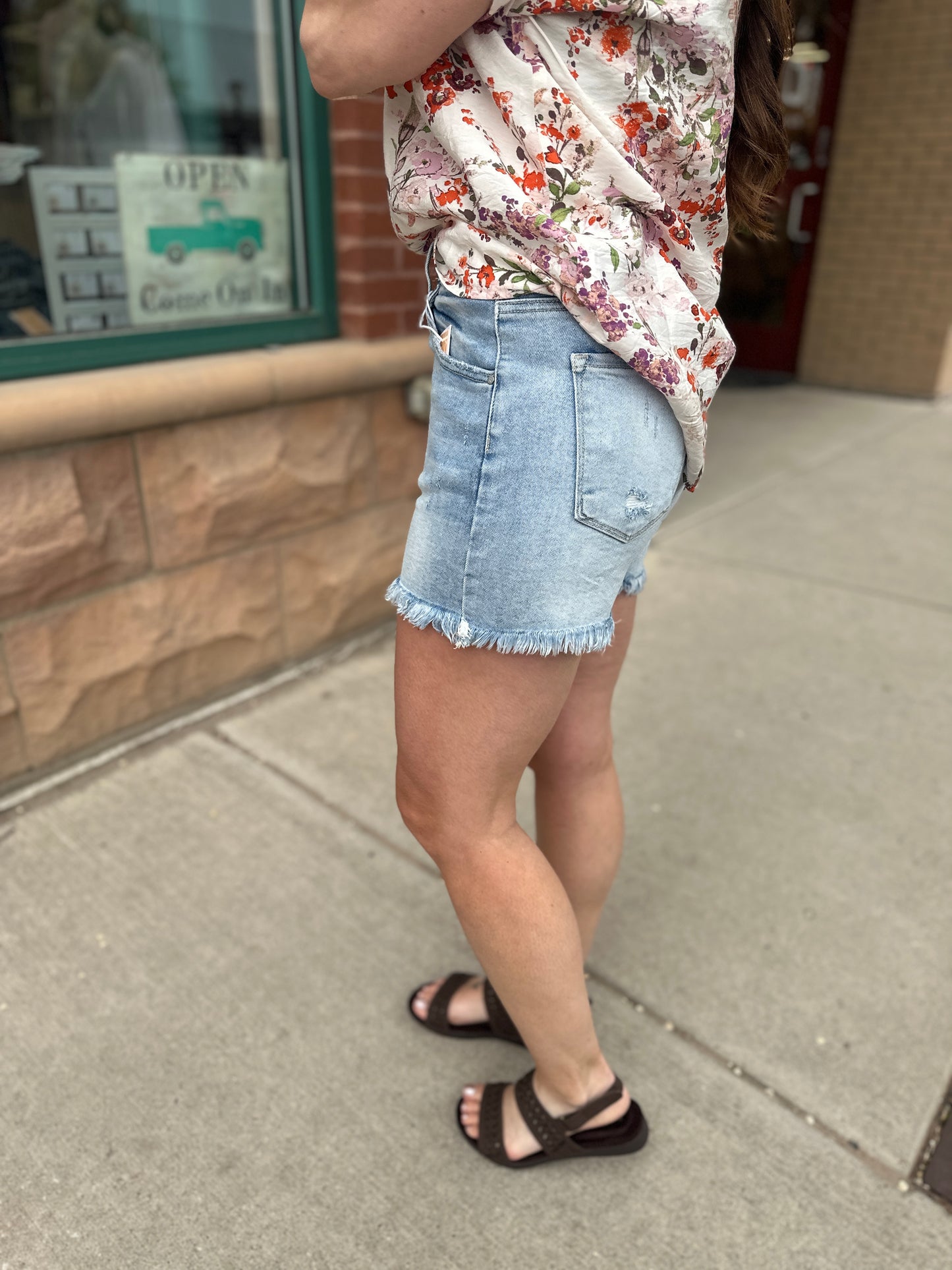 Casey Frayed Hem Shorts