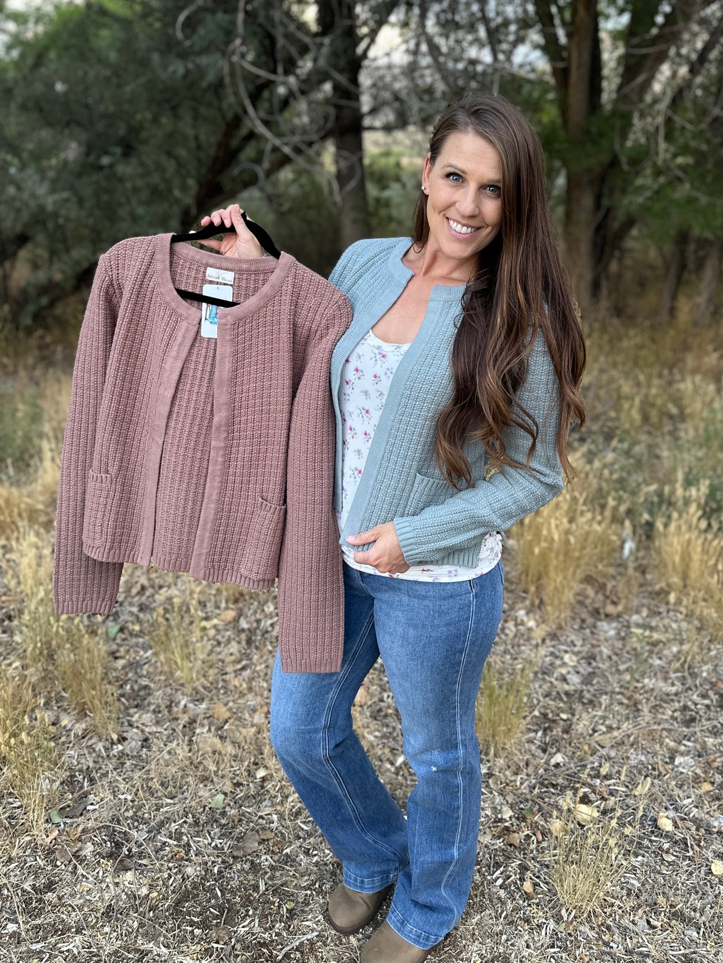 Chunky Knit Open Front Cardigan