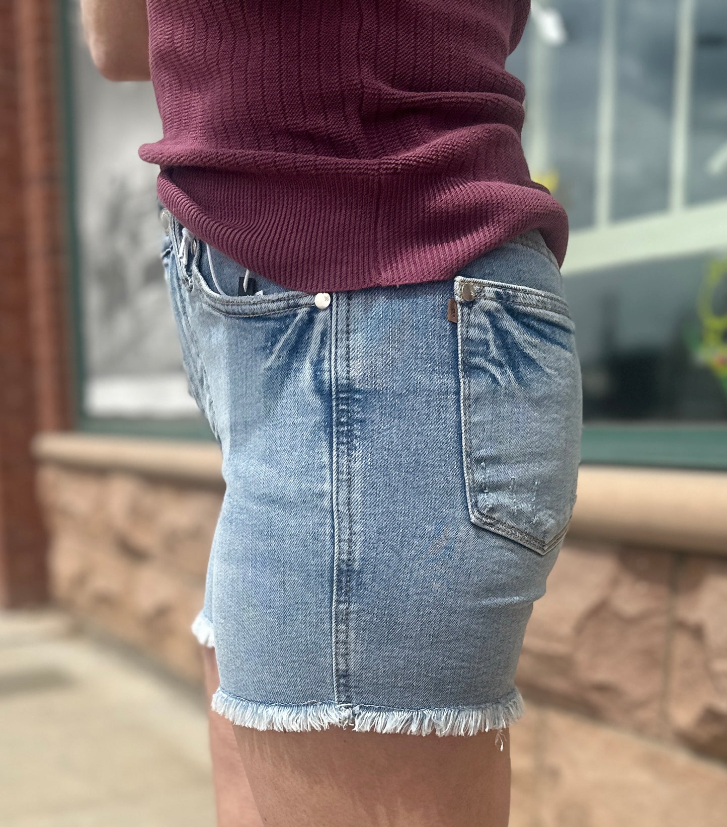 Light Wash Val Shorts