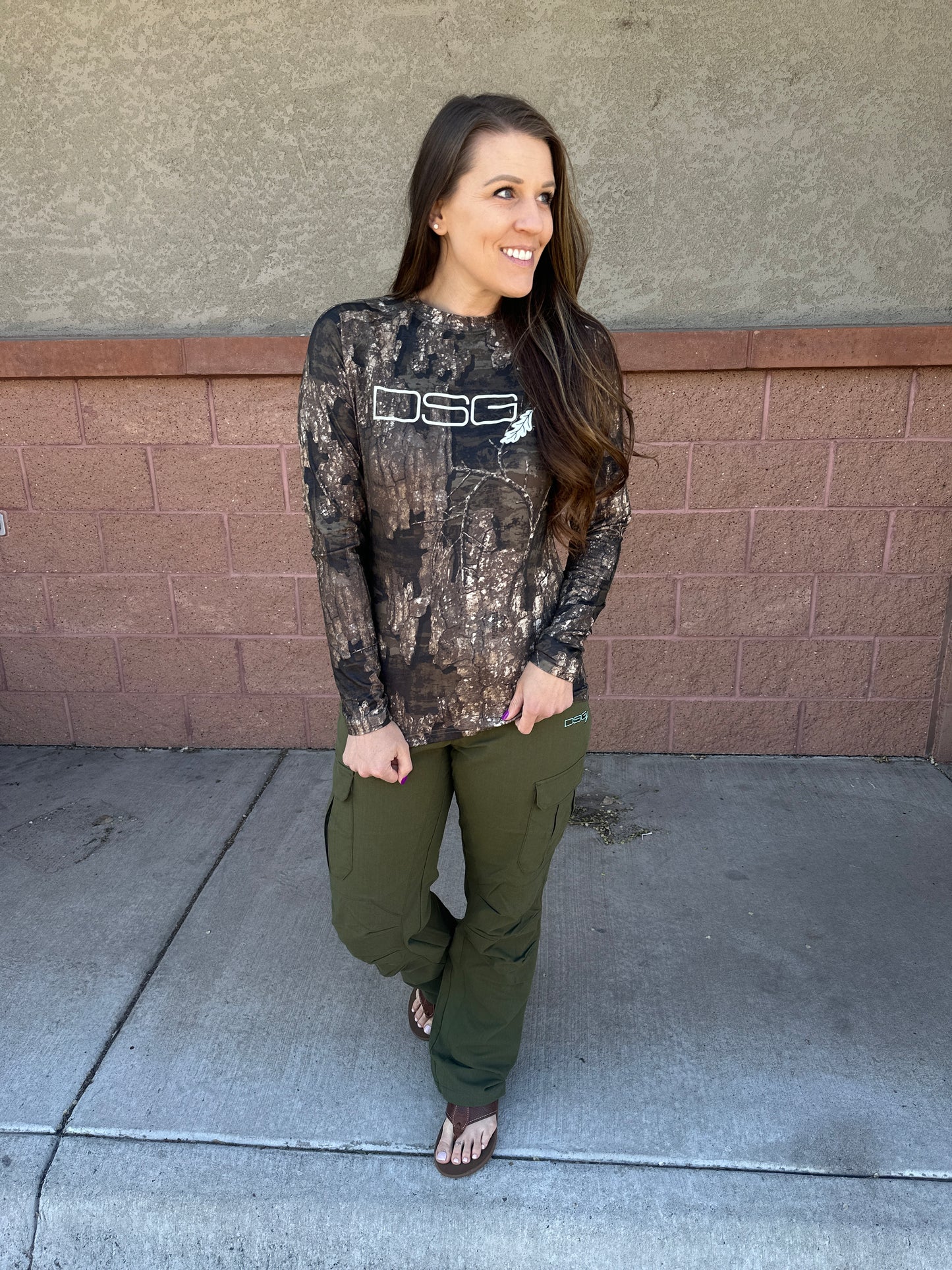 Long Sleeve Camo Tech