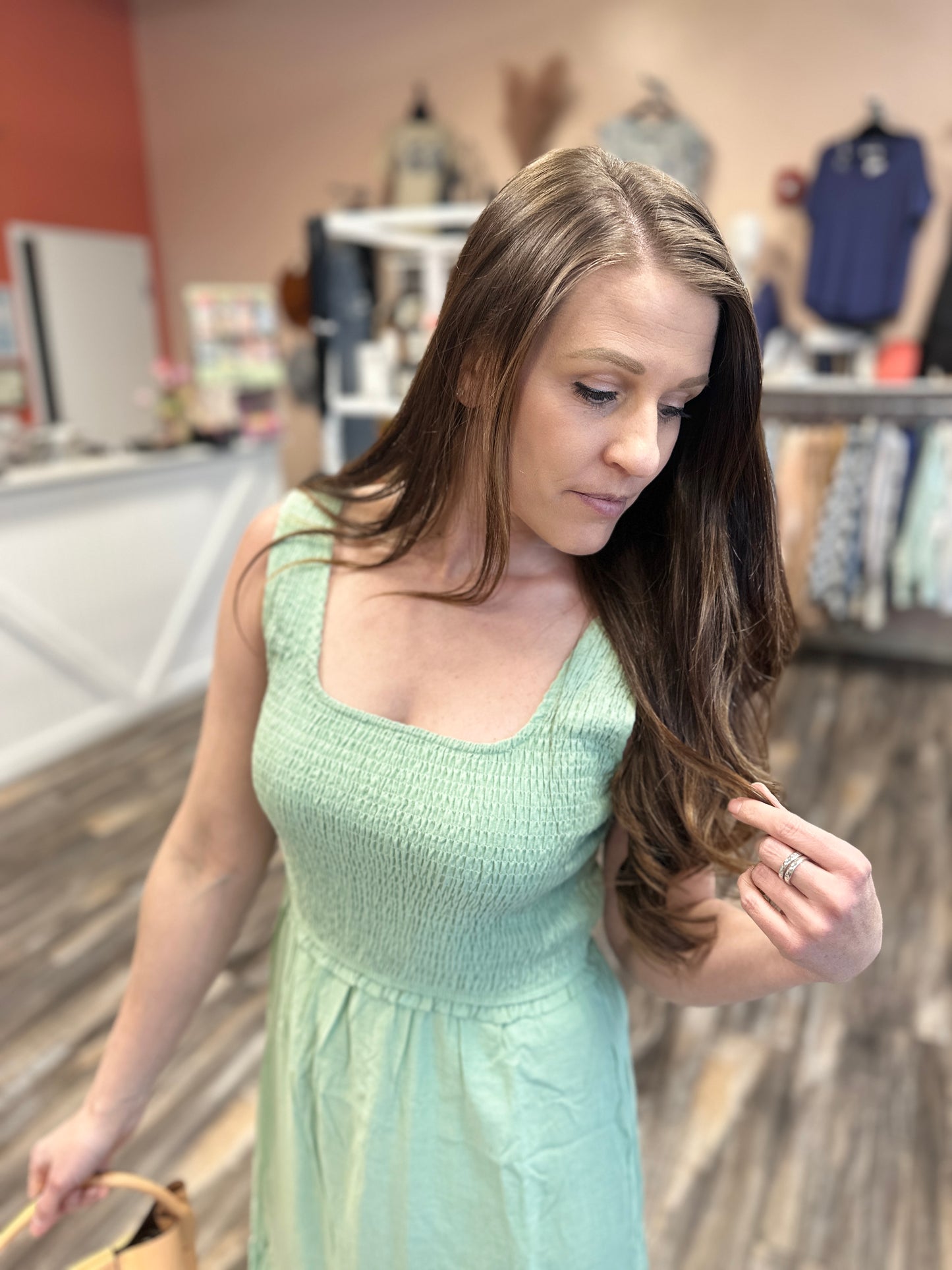 Smocked Tiered Maxi Dress