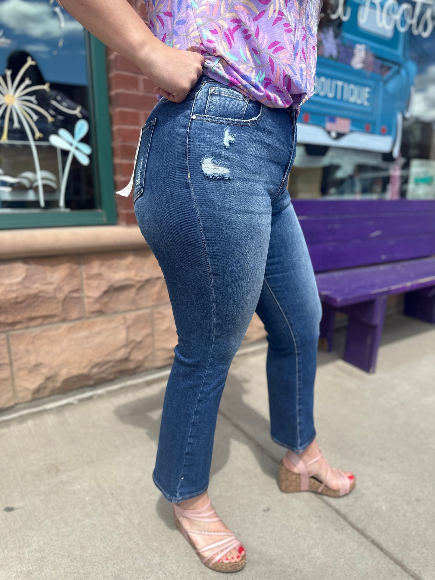 Lanetta Crop Flare Jeans