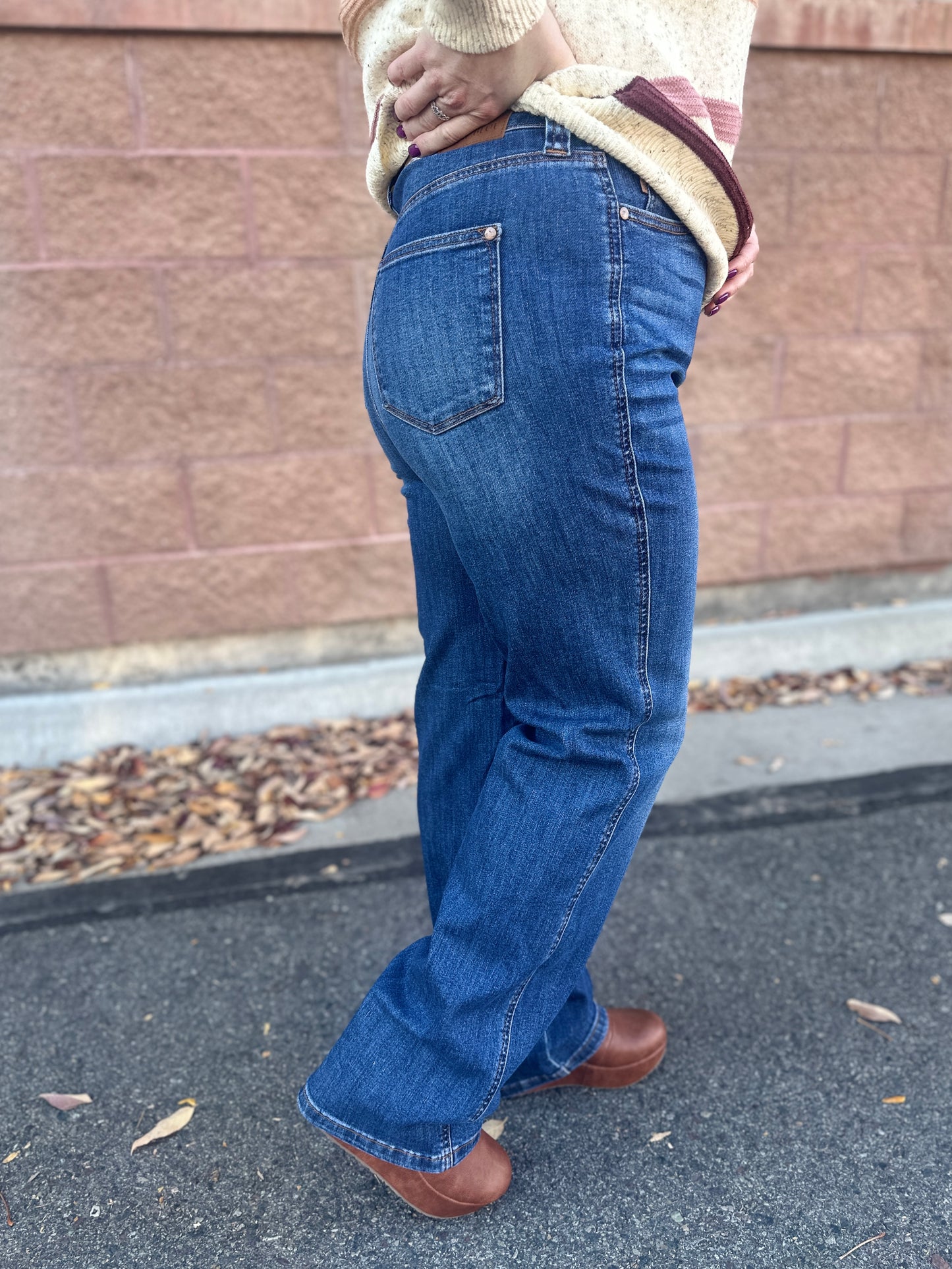 Sheri Tummy Control Straight Leg Jeans