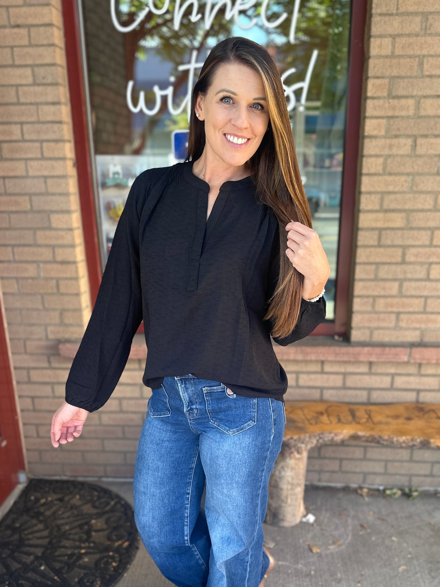 Black Long Sleeve Blouse