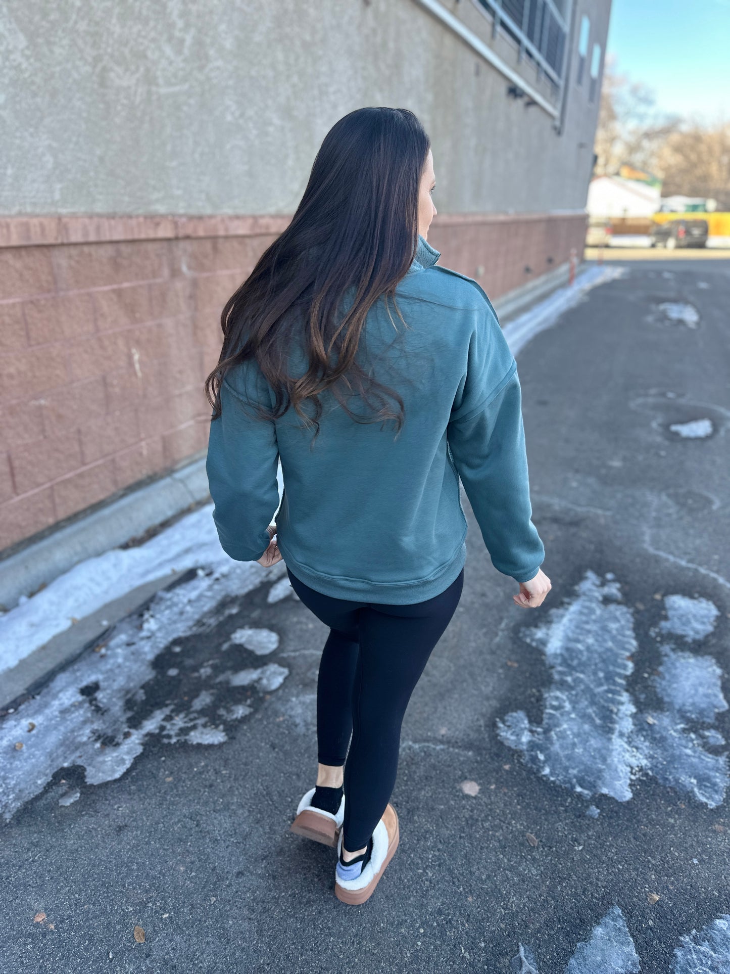 Fleece Terry Pullover Sweater