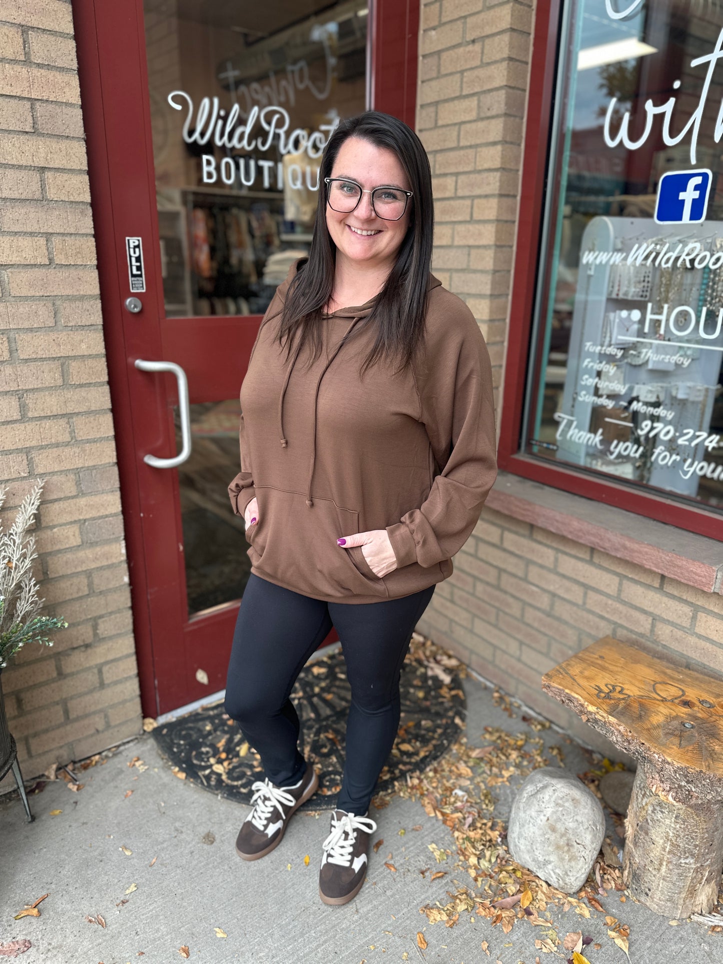 Brown Pullover Hoodie