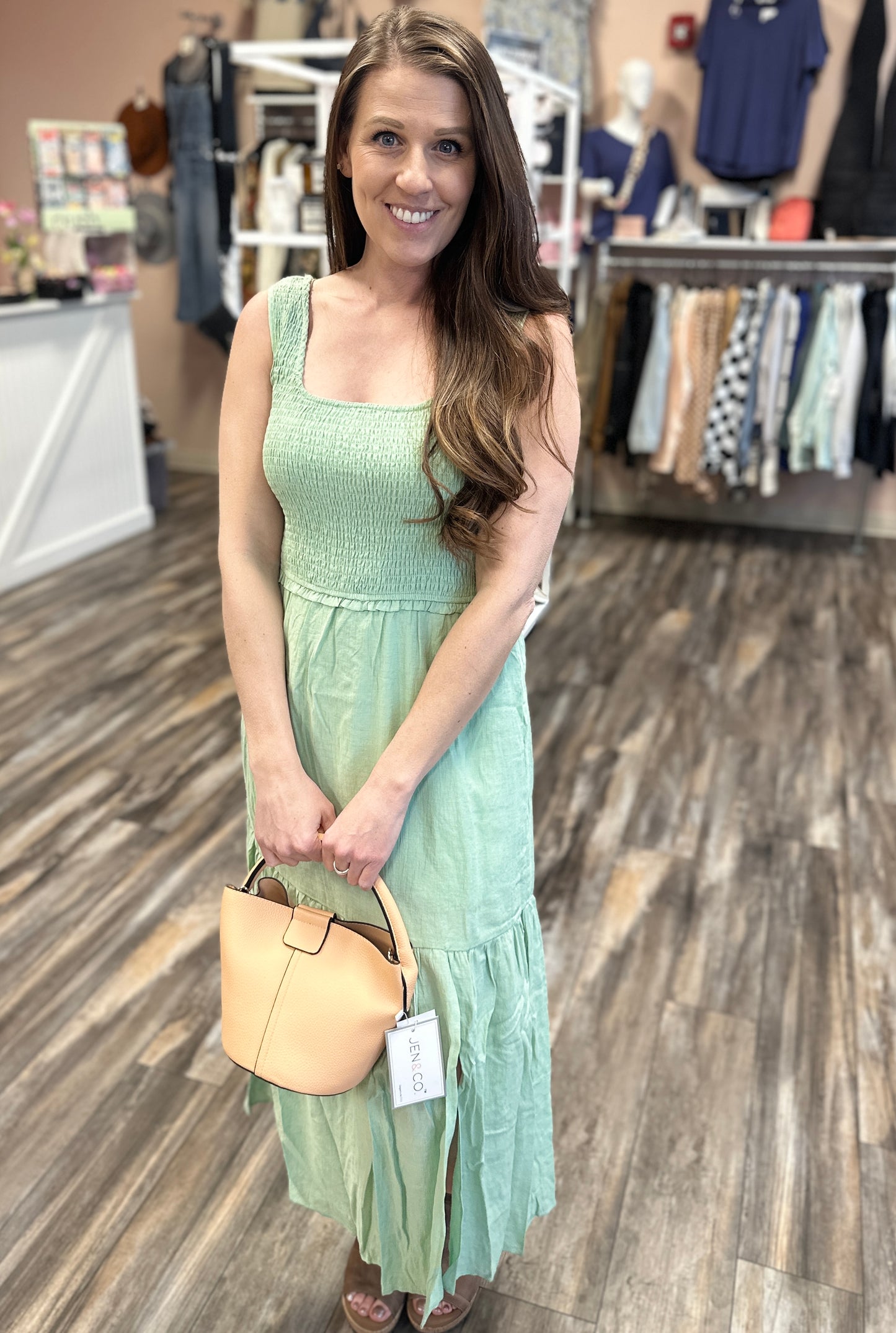 Smocked Tiered Maxi Dress