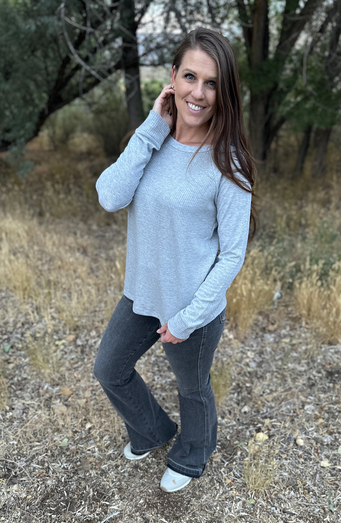 Textured Knit Long Sleeve