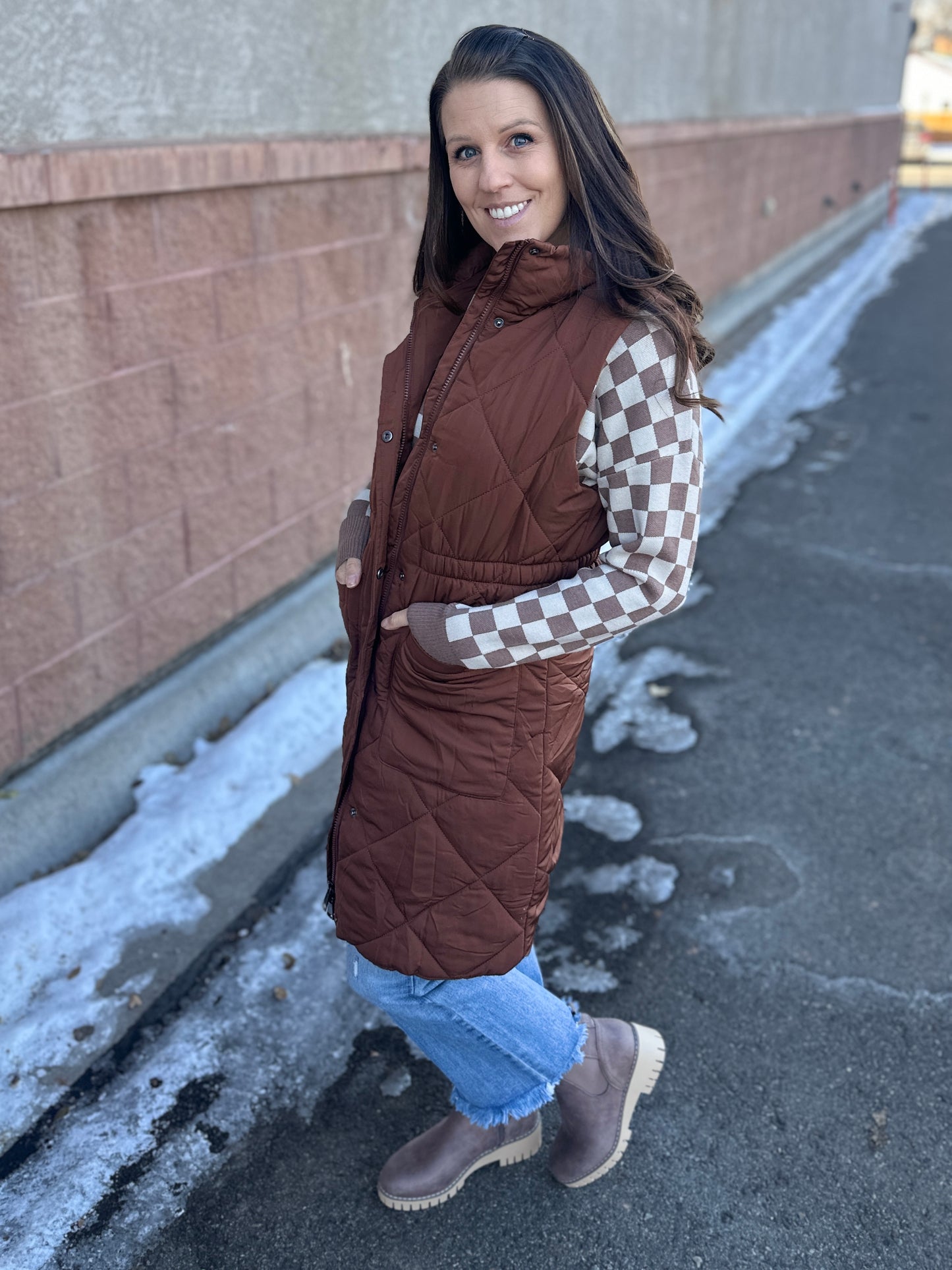Longline Puffer Vest