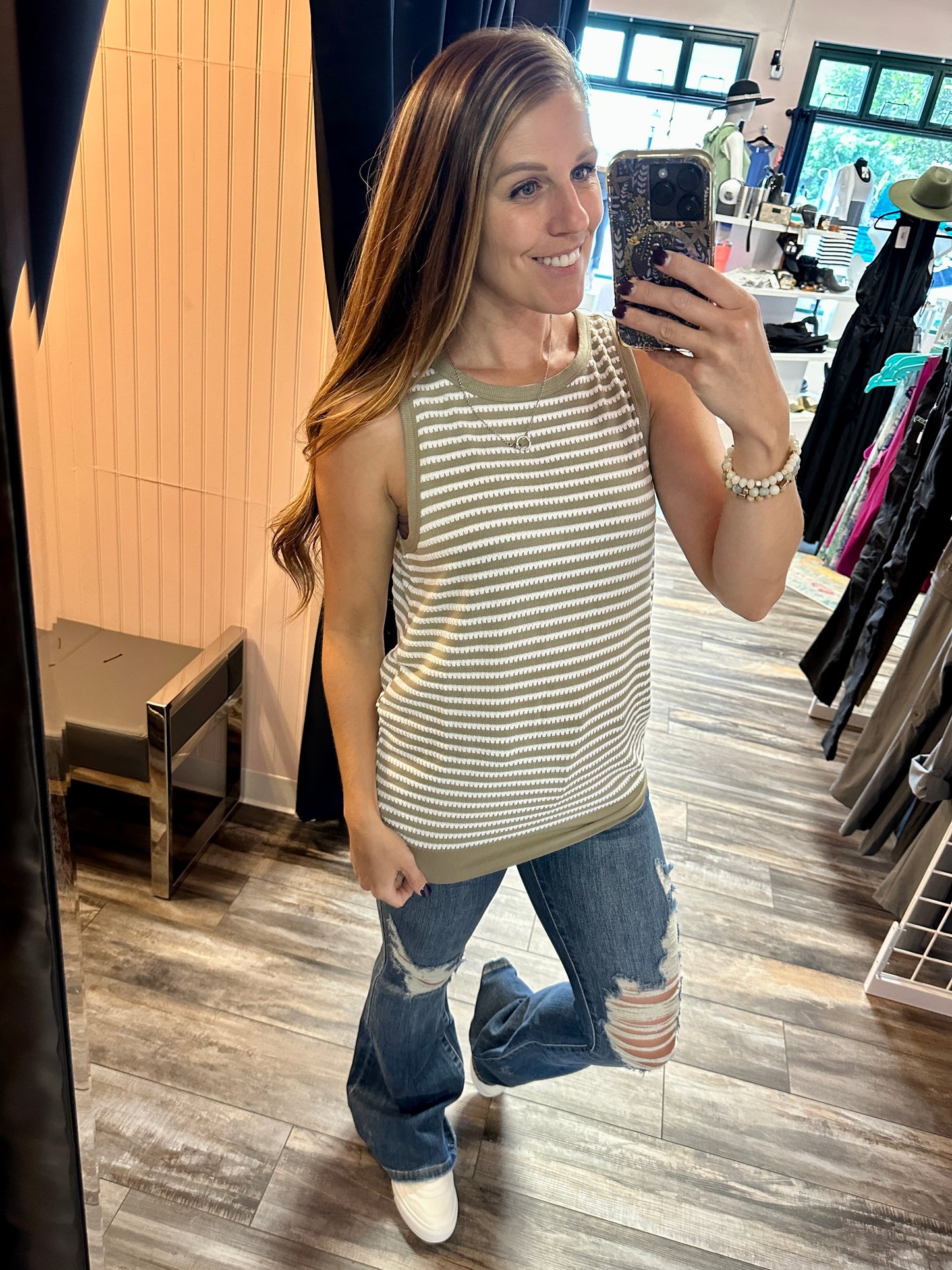 Textured Knit Tank