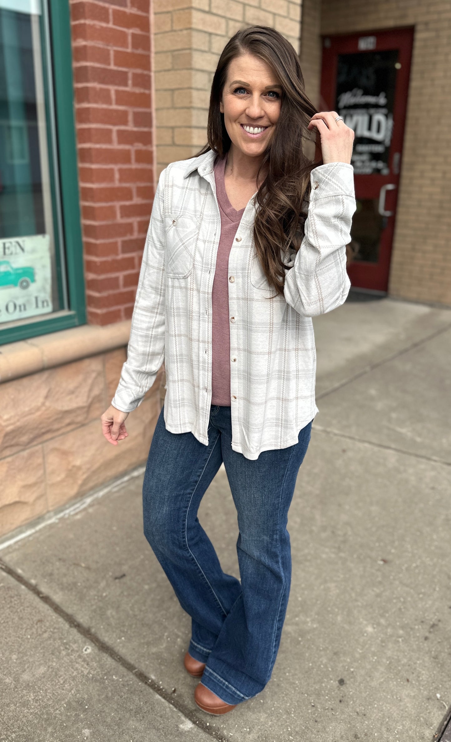 Soft Button Up