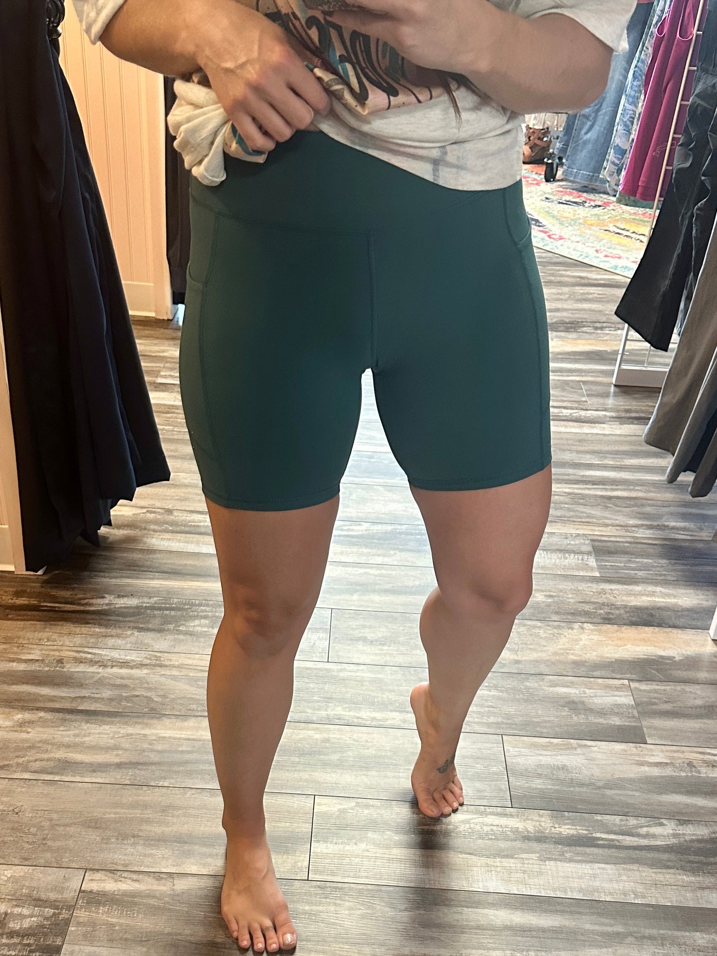 6" Pocket Biker Shorts