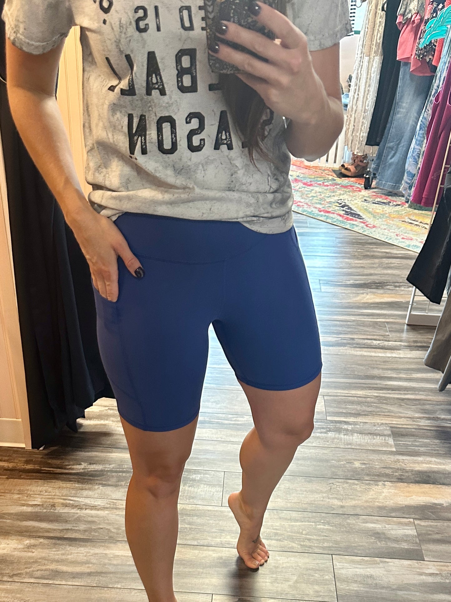6" Pocket Biker Shorts