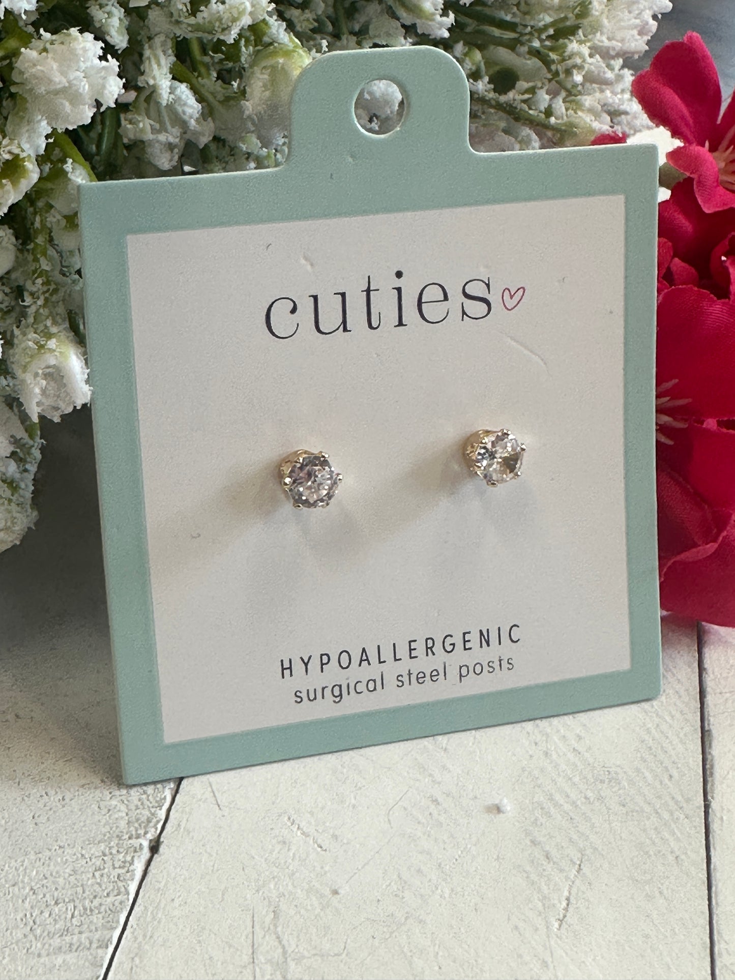 Cubic Zirconia Stud Earrings