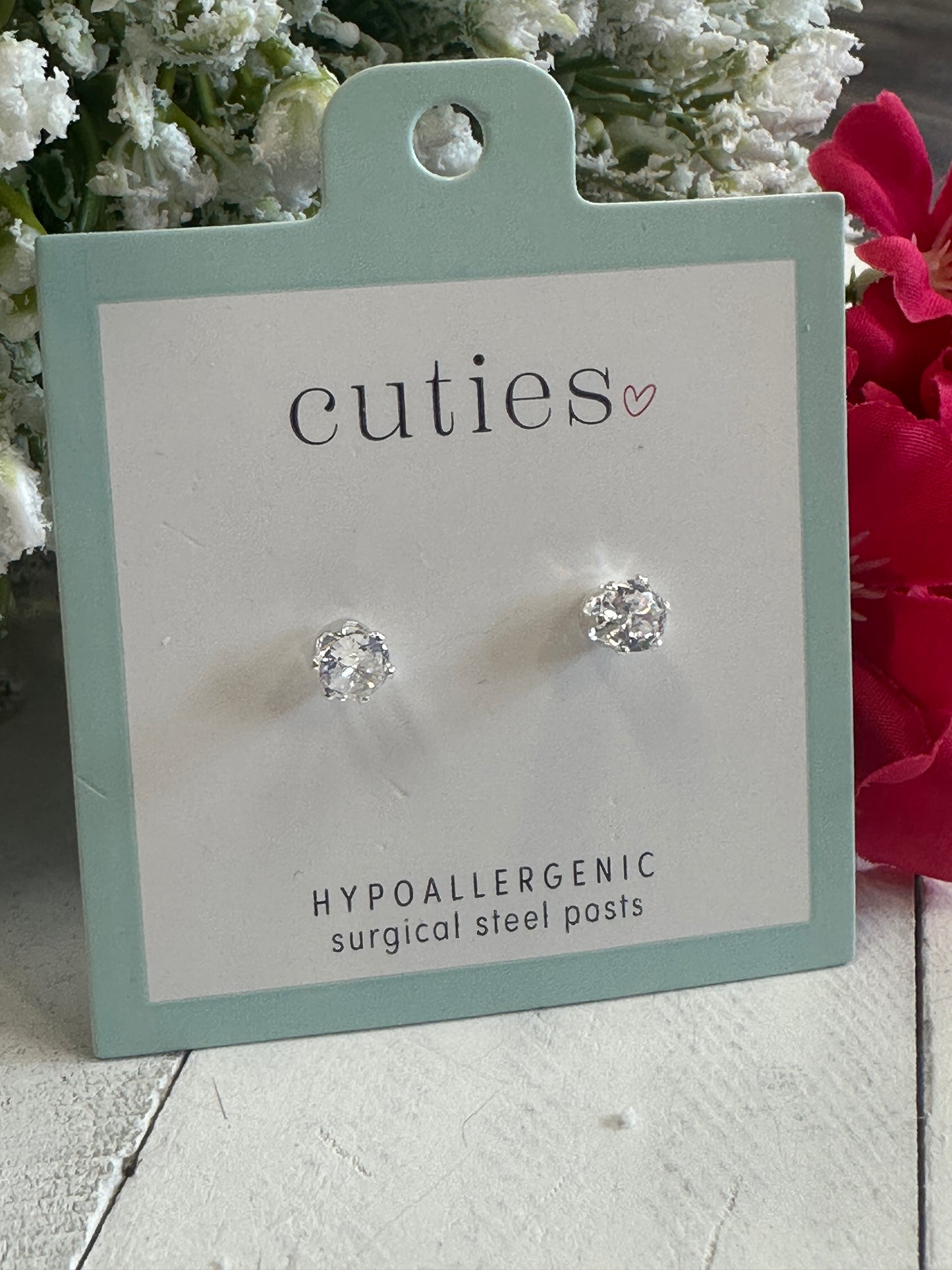 Cubic Zirconia Stud Earrings
