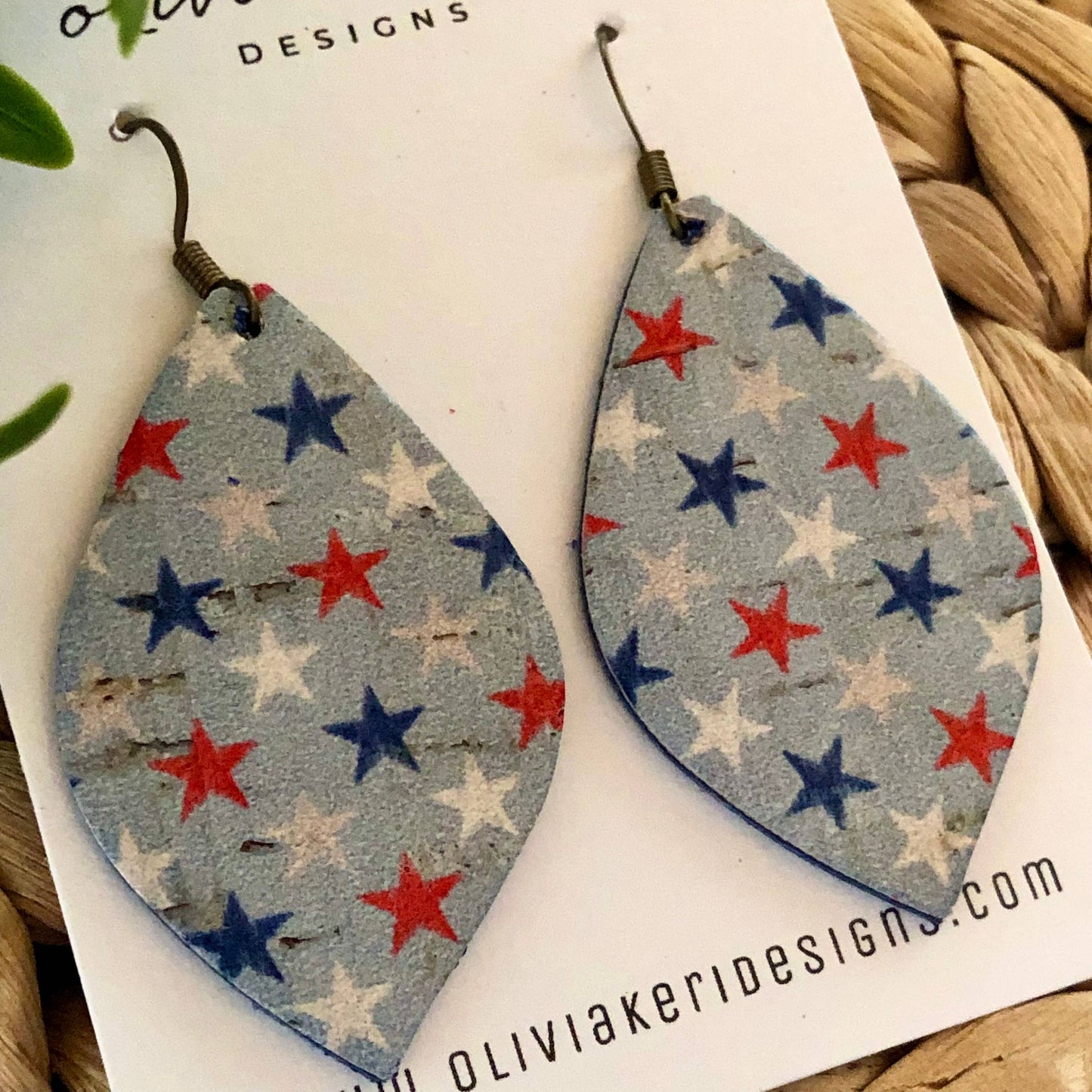 Olivia - Patriotic Blue Stars