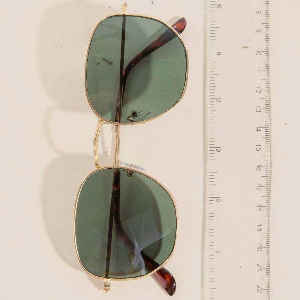 Thin Metallic Frame Fashion Sunglasses