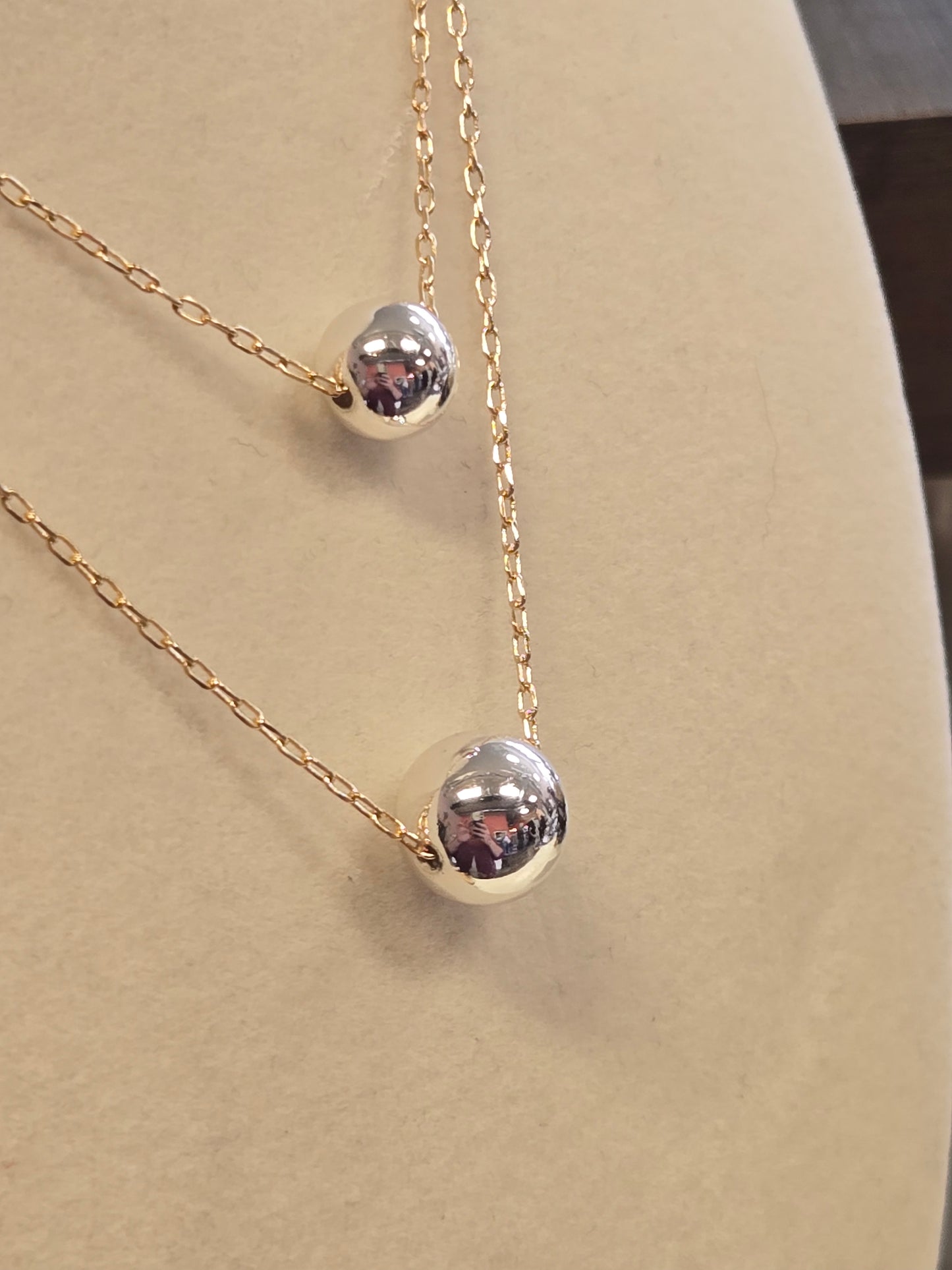 Double Layered Gold and Silver Necklace