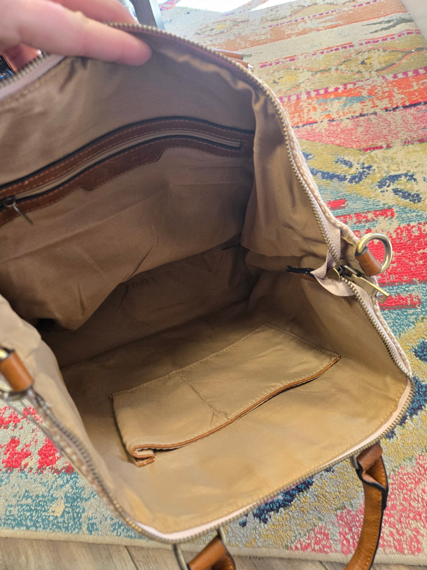 JoJo Two Tone Satchel - Mint/Taupe