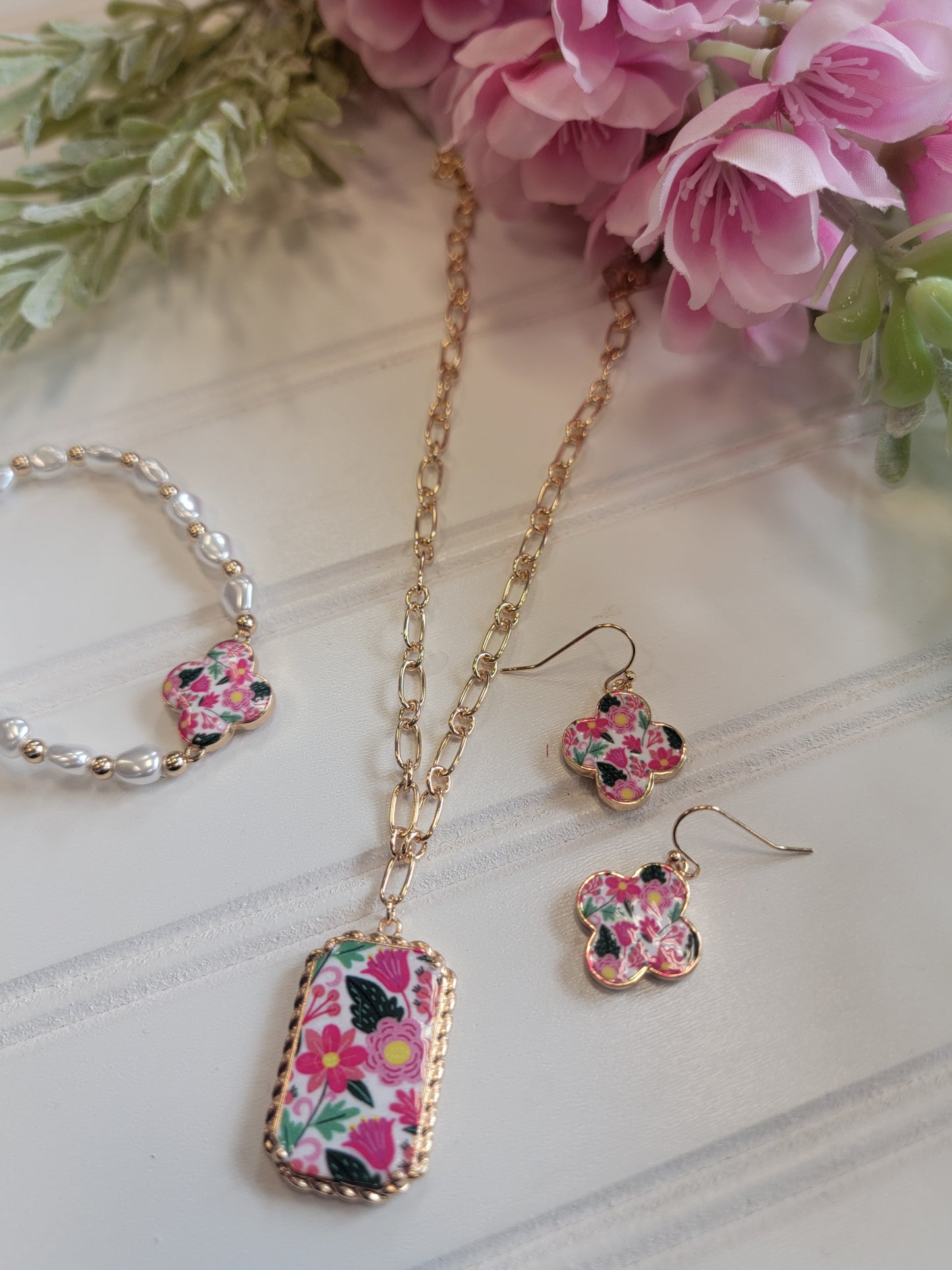 Pink Garden Bracelet