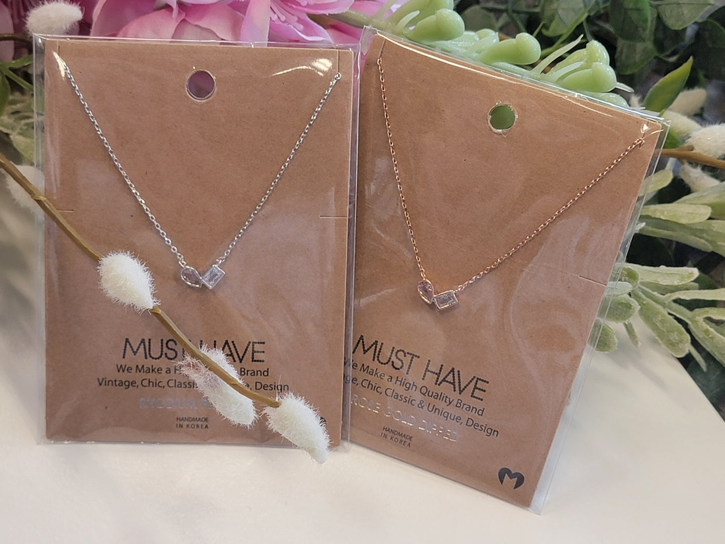 2 Stone Necklace