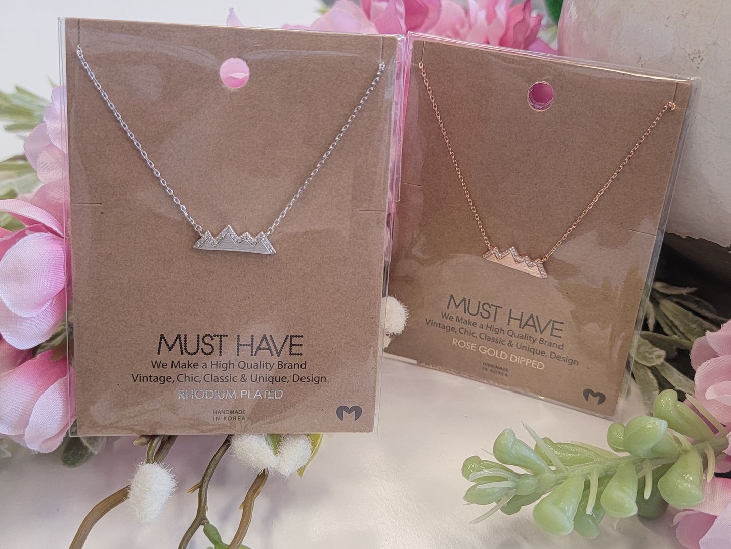 Rhinestone Mountain Necklace