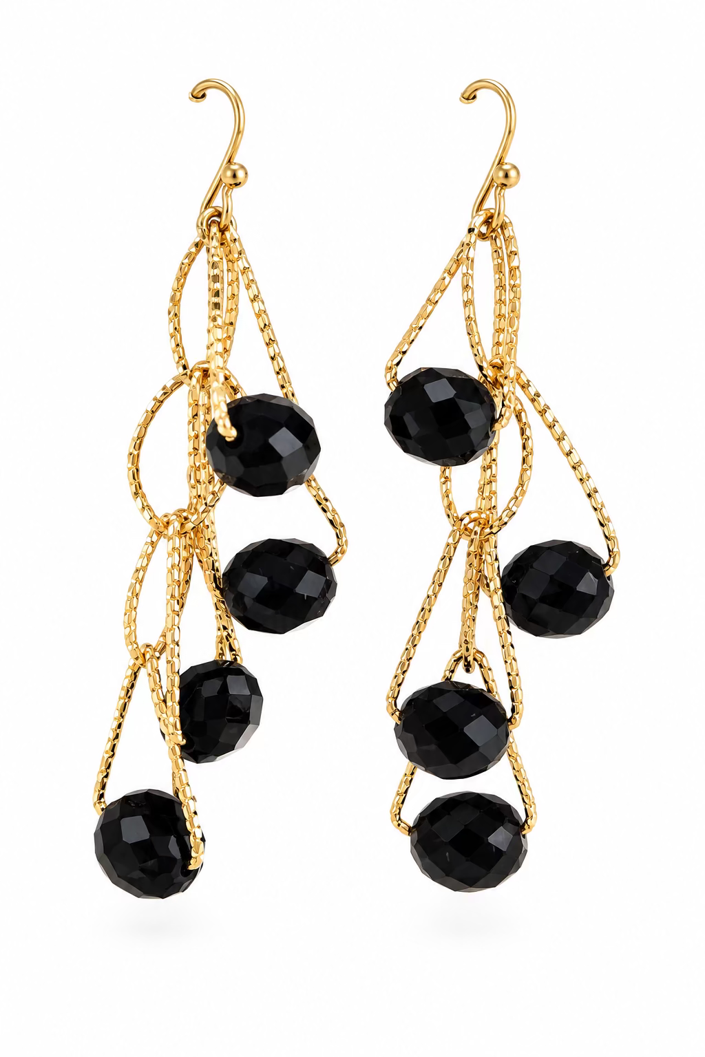 Black Crystal Earrings
