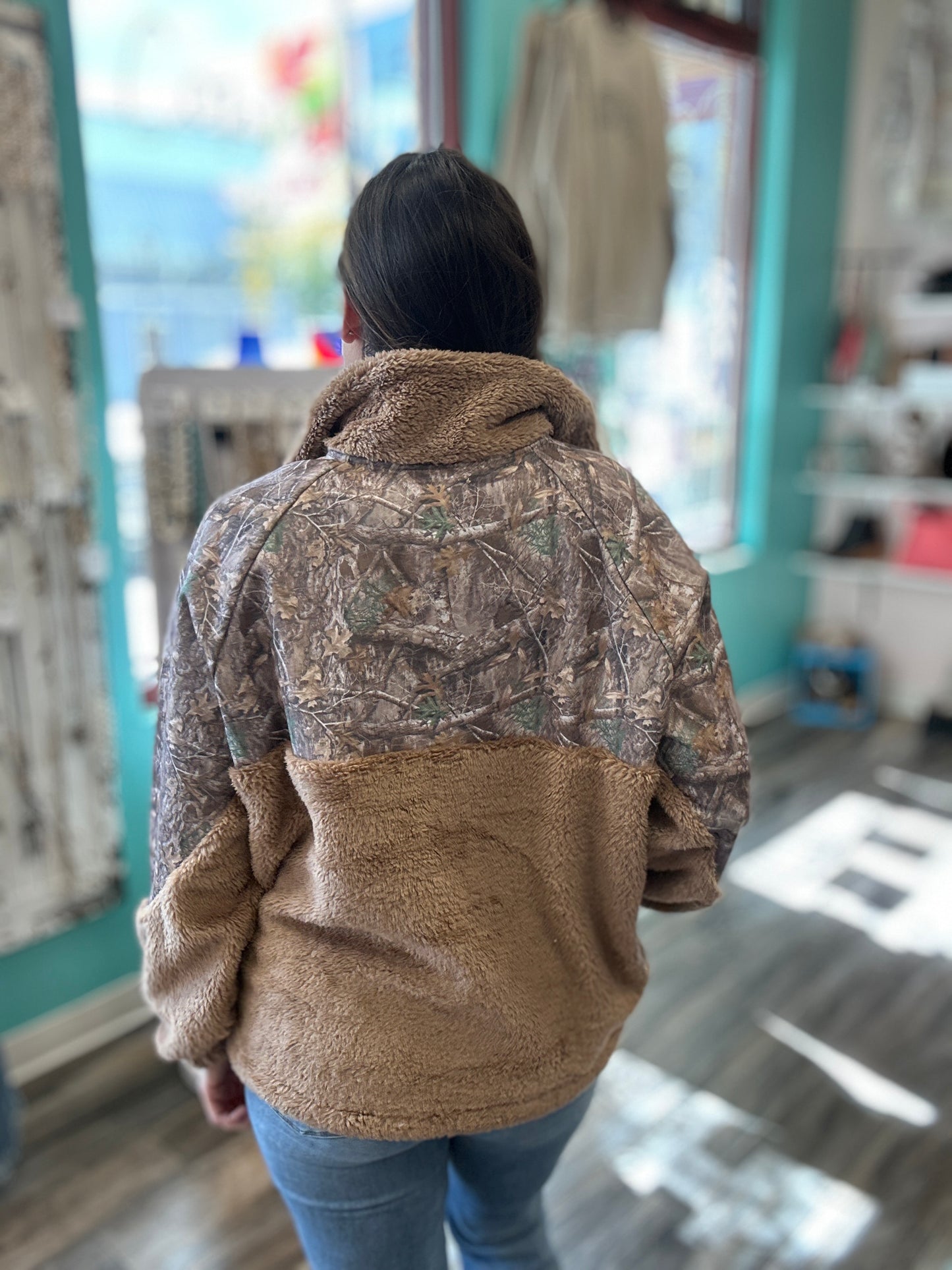 Camo Sherpa Pullover