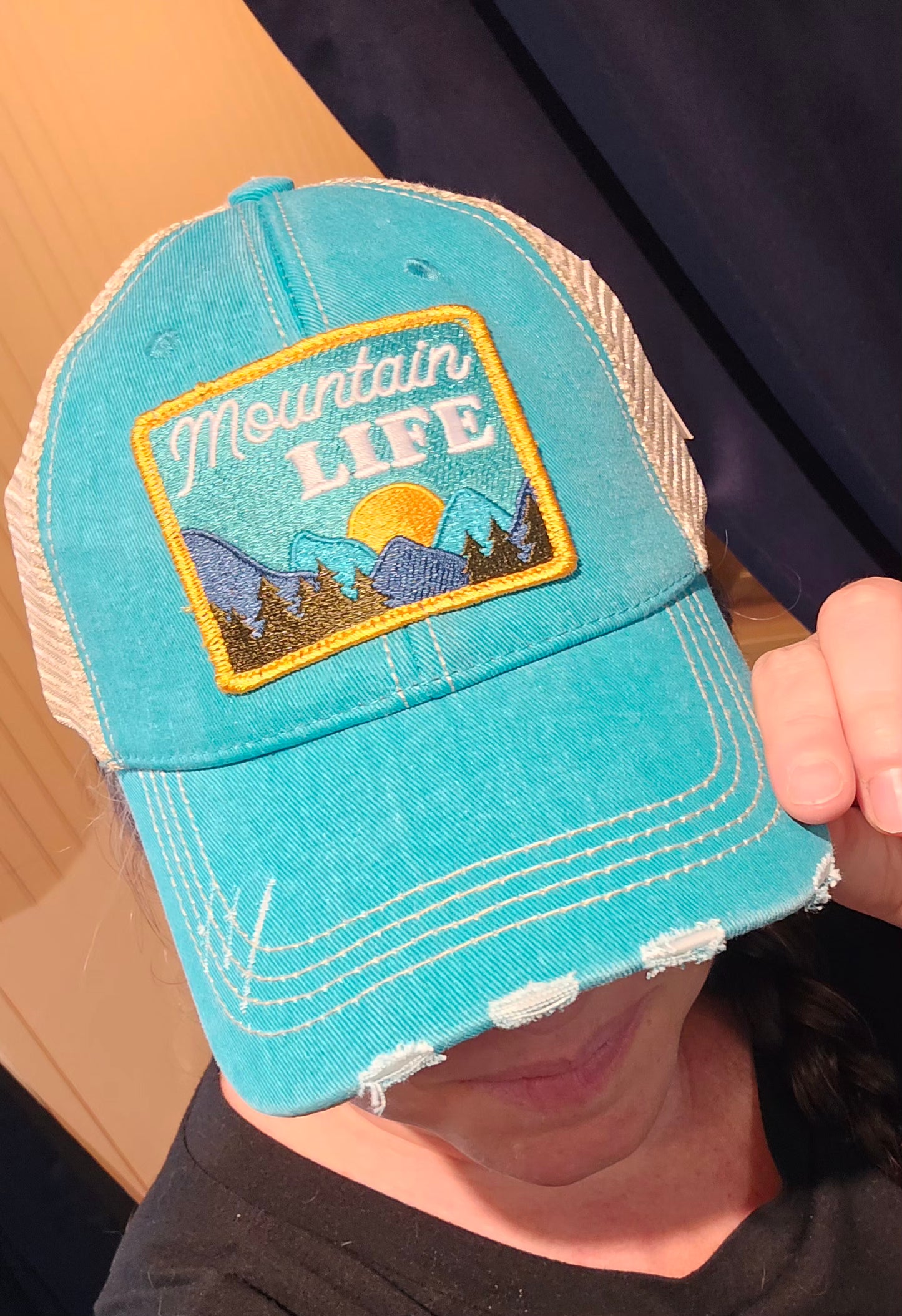 Vintage Mountain Life Ball Cap