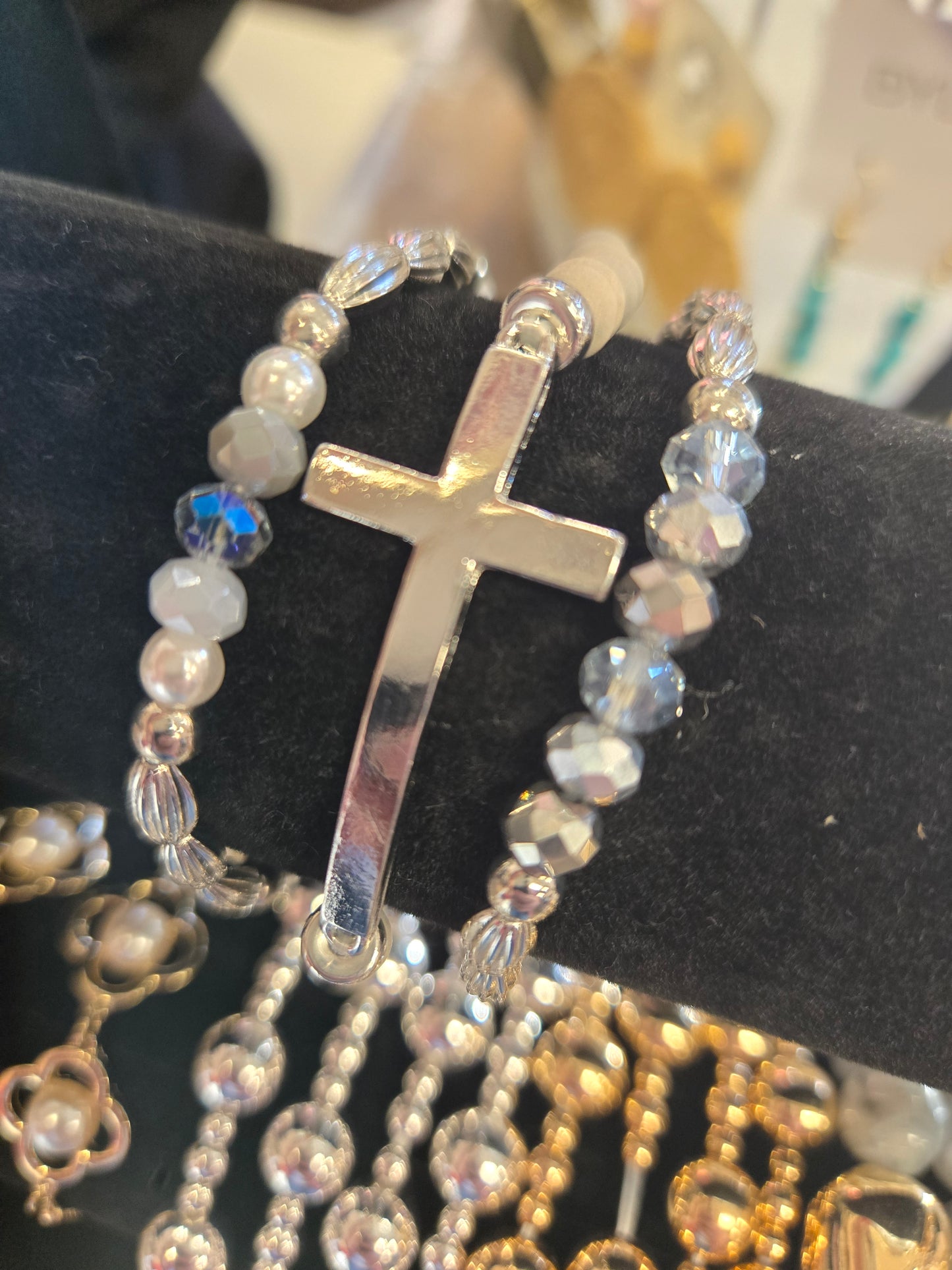 Cross Stretch Bracelet