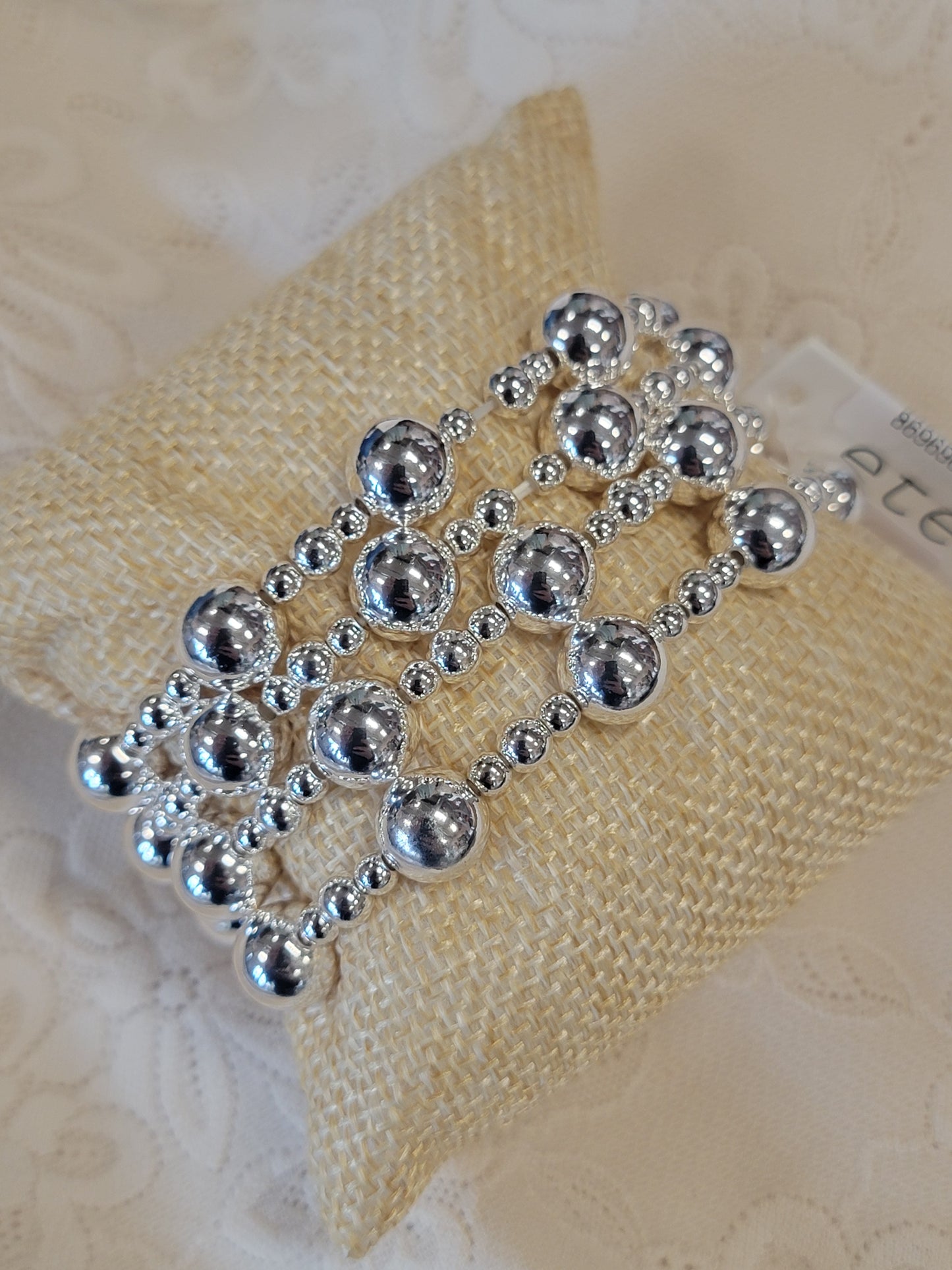 Multi Beaded Stretch Bracelet
