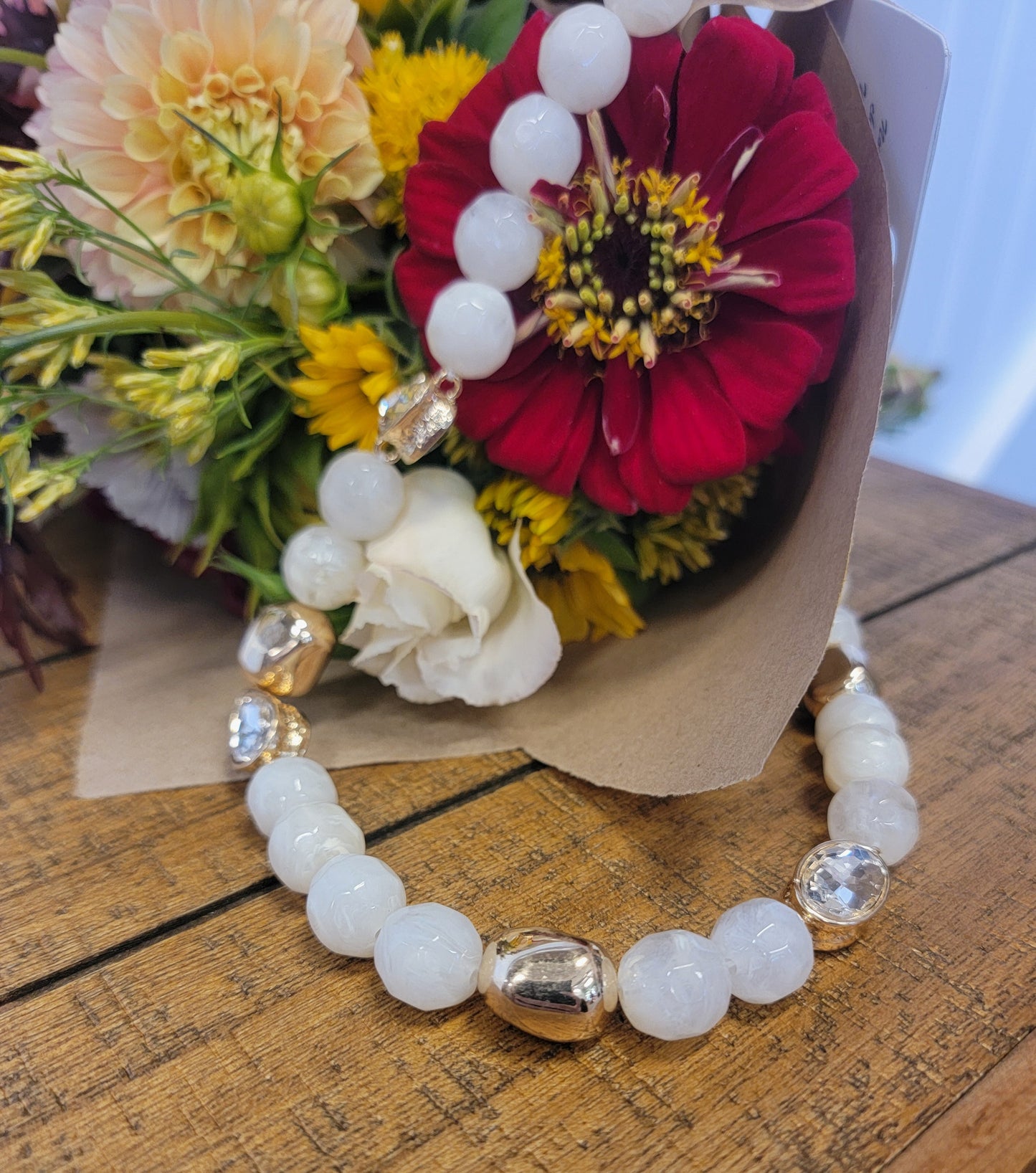 Stone Accented Rhinestone Necklace