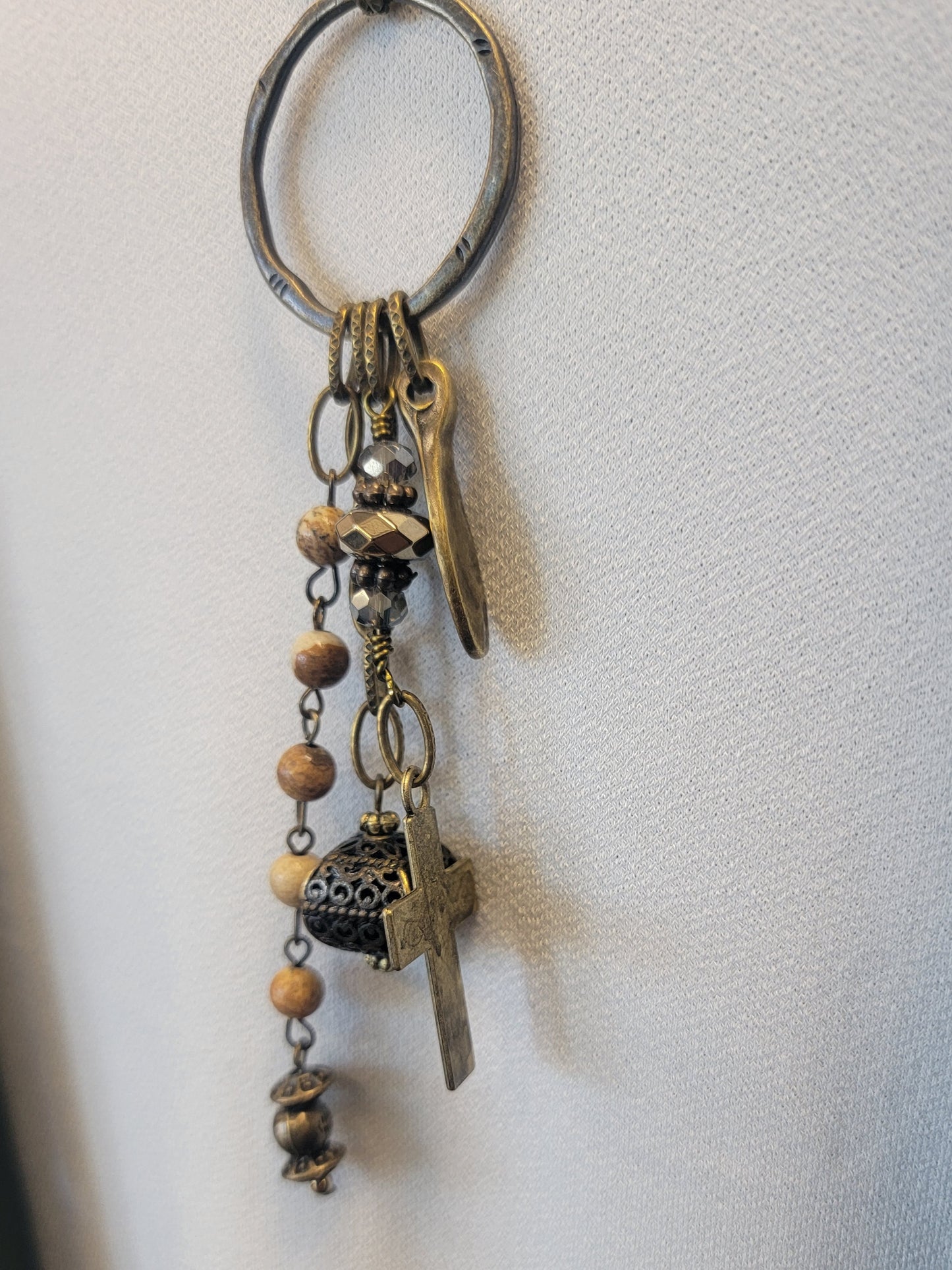 Acacia Cross Necklace