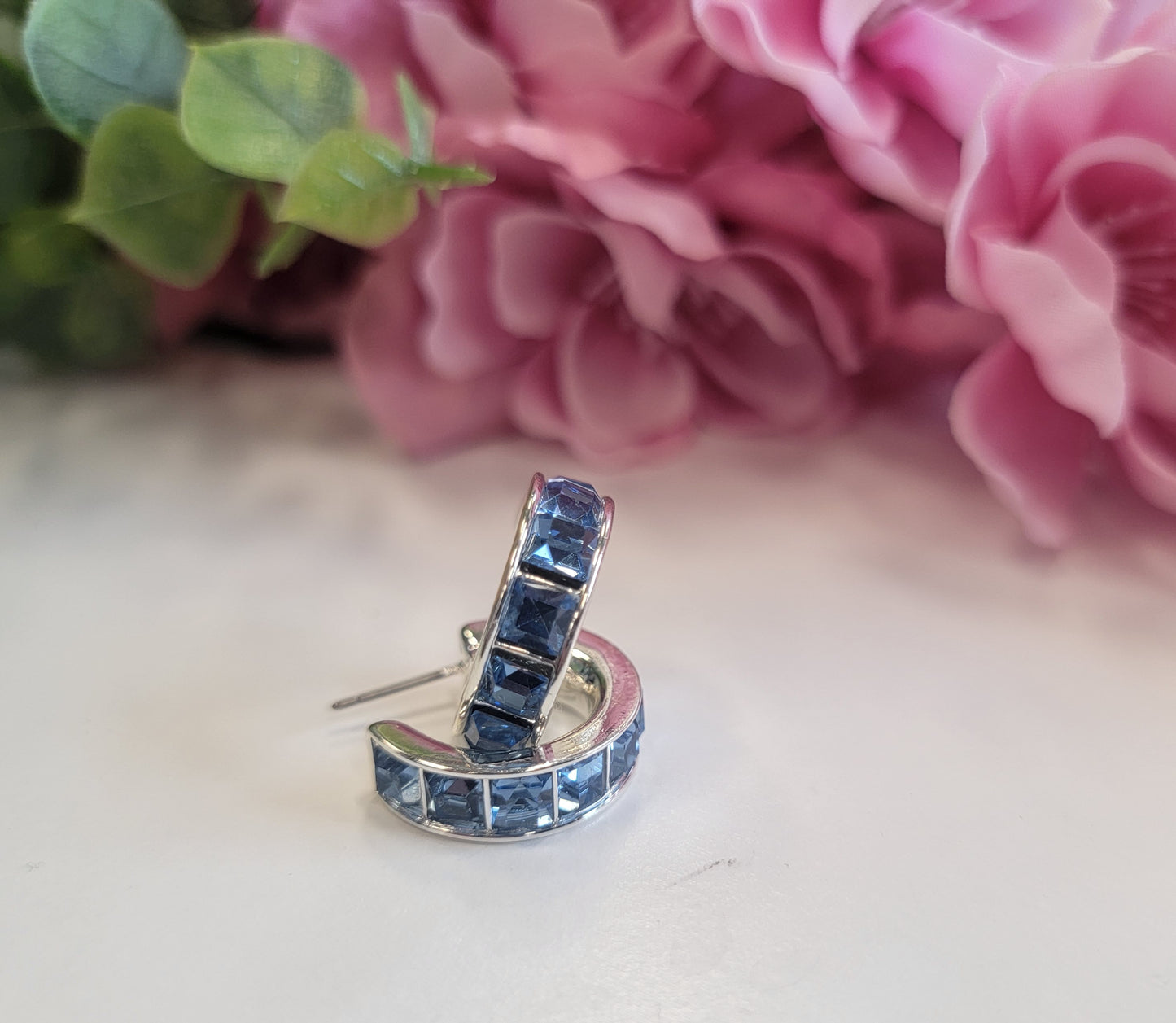 Denim Blue Earrings